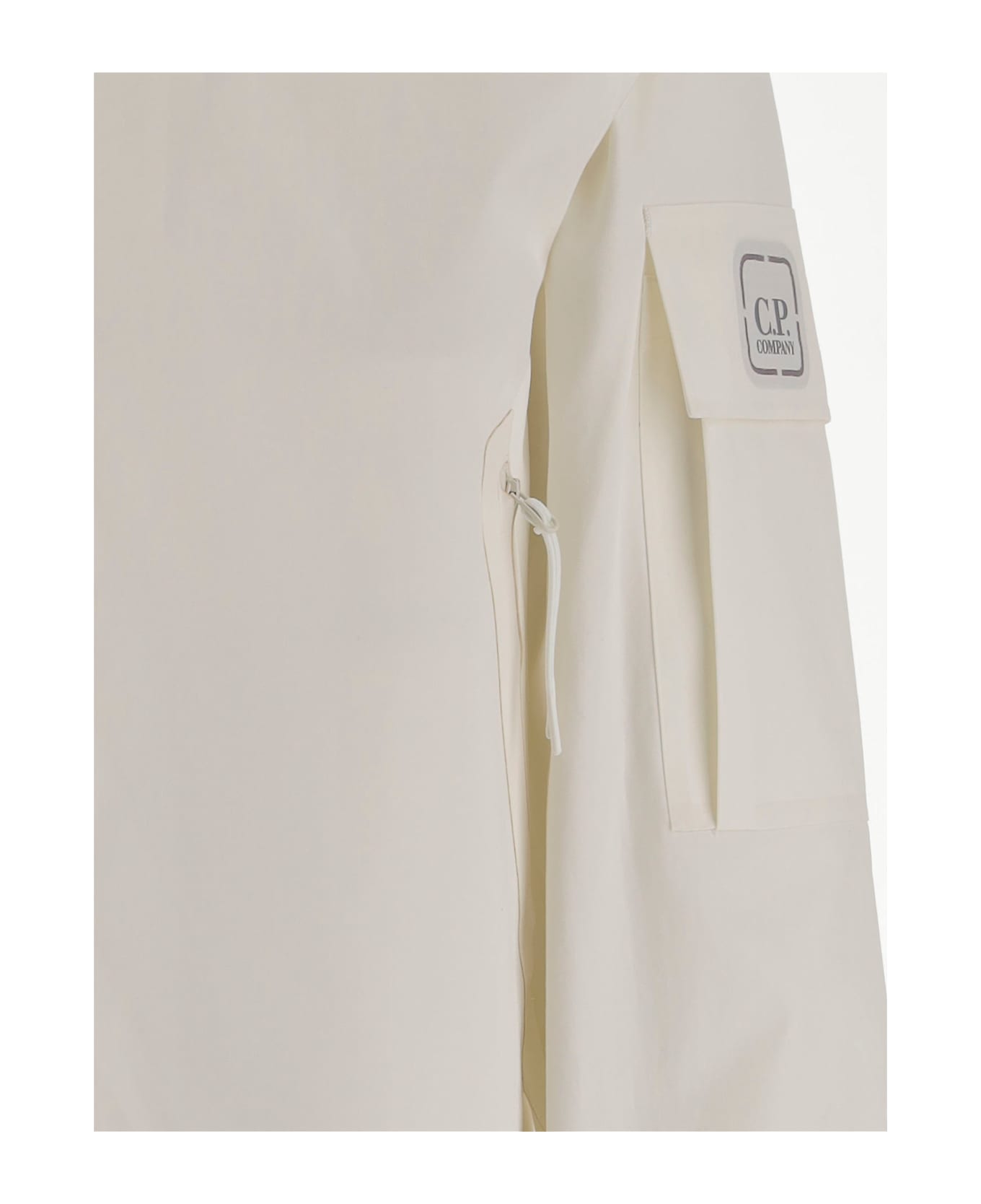 C.P. Company Cotton Metropolis Hyst Jacket - White