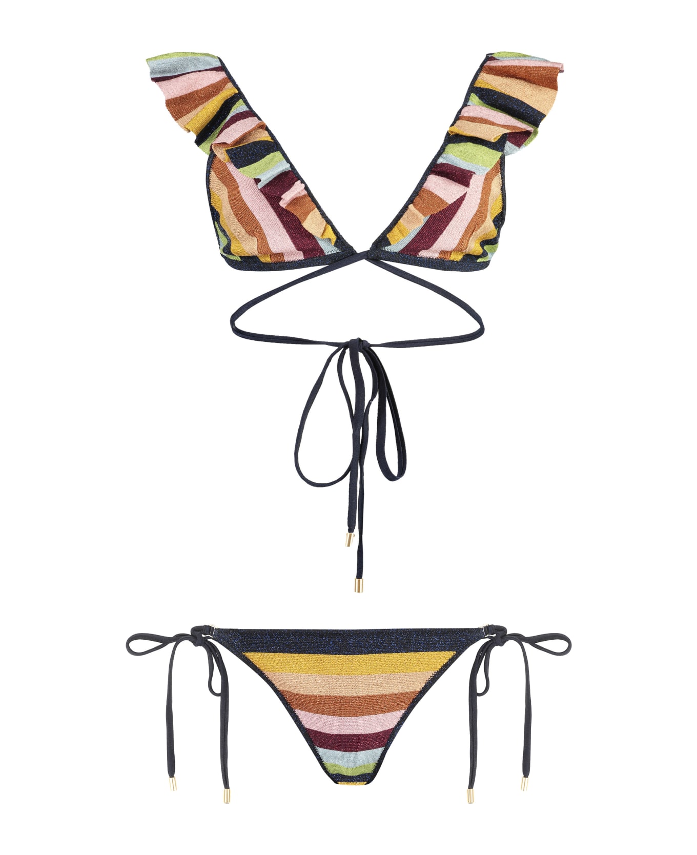 Zimmermann Triangle Bra Bikini - Multicolor