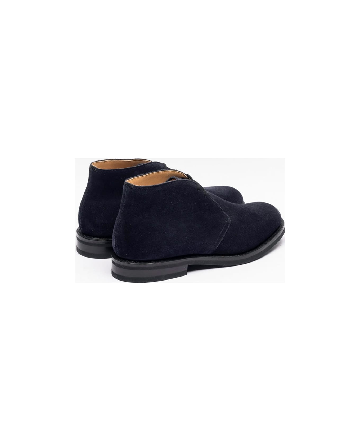 Church's Ryder 3 Lw Navy Castoro Suede Chukka Boot - Blu