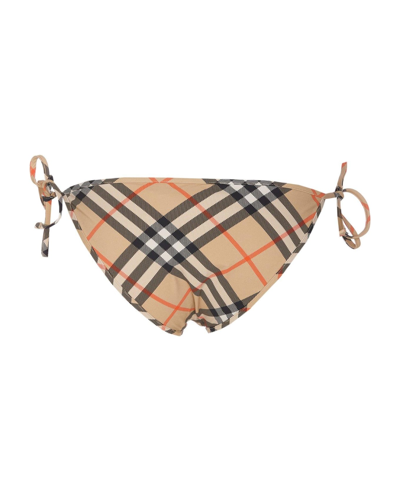 Burberry Check-pattern Side-tied Bikini Briefs ショーツ