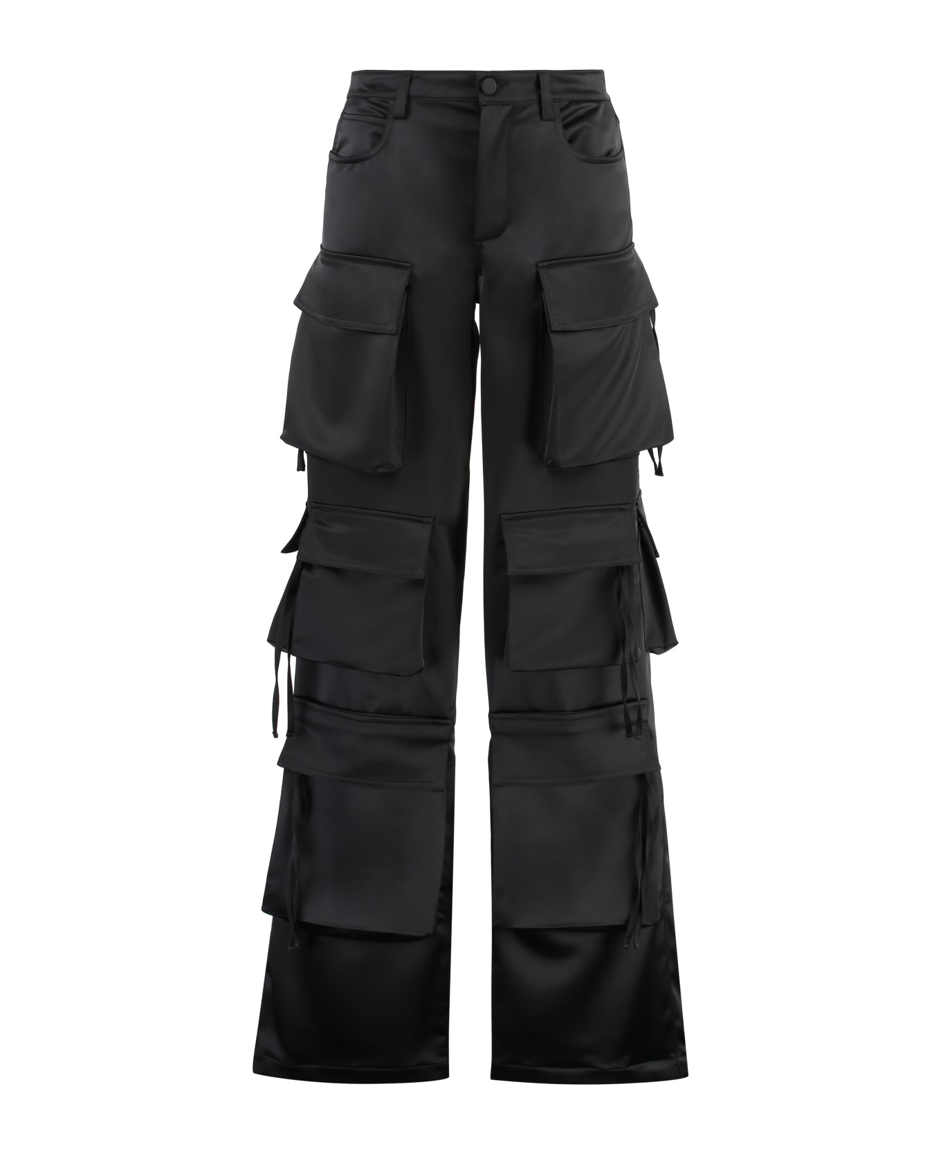 Giuseppe di Morabito Multi Pocket Straight Leg Cargo Pants - Black