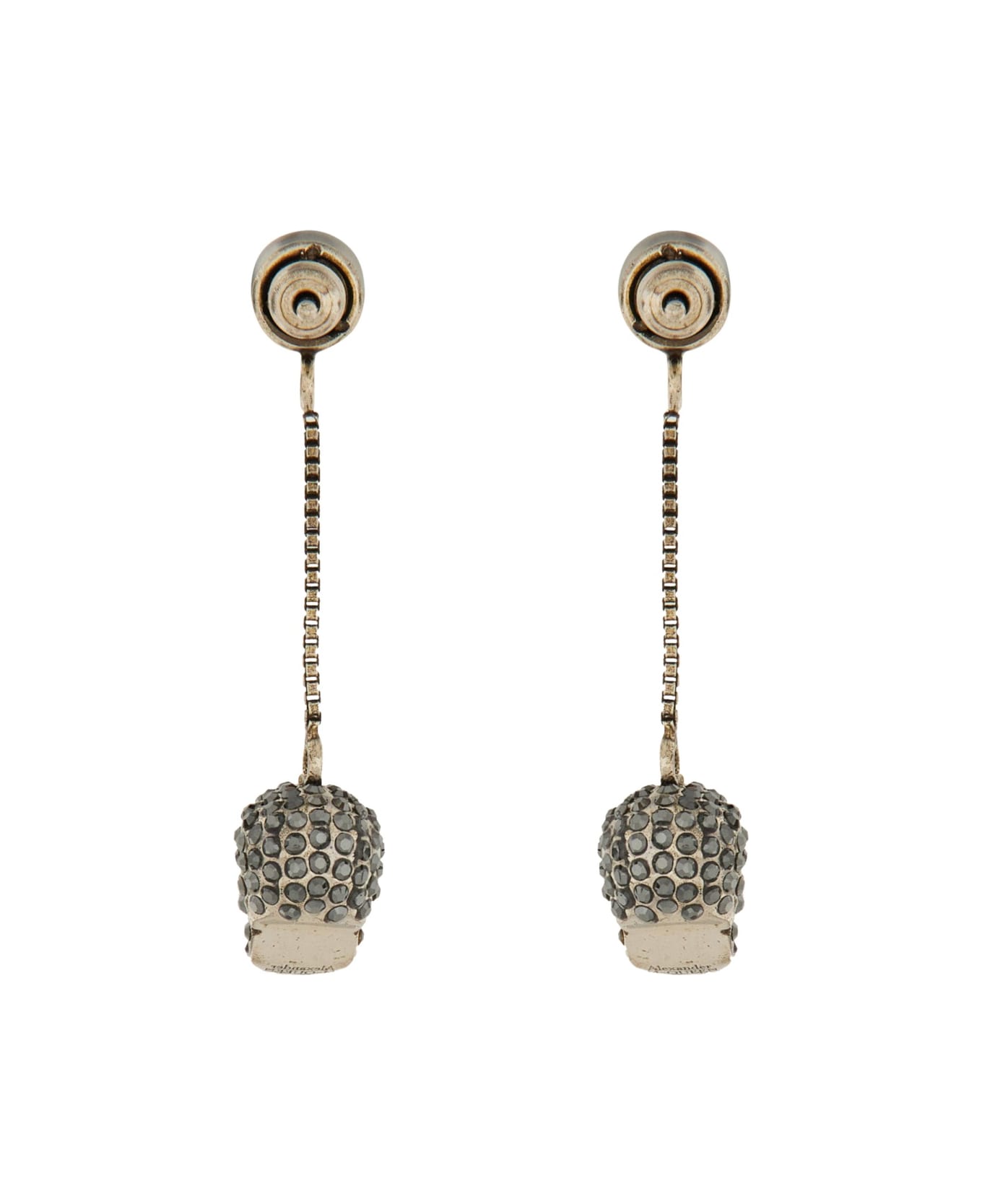 Alexander McQueen Skull Earrings - SILVER
