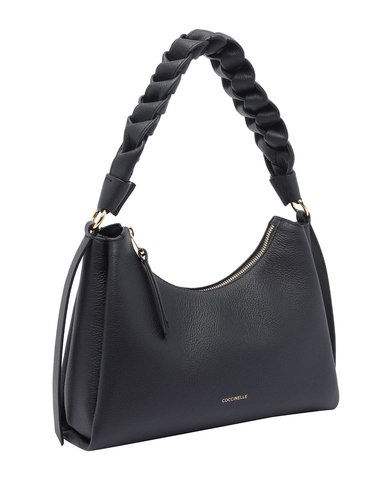 Coccinelle Medium Boheme Grana Double Shoulder Bag - Black