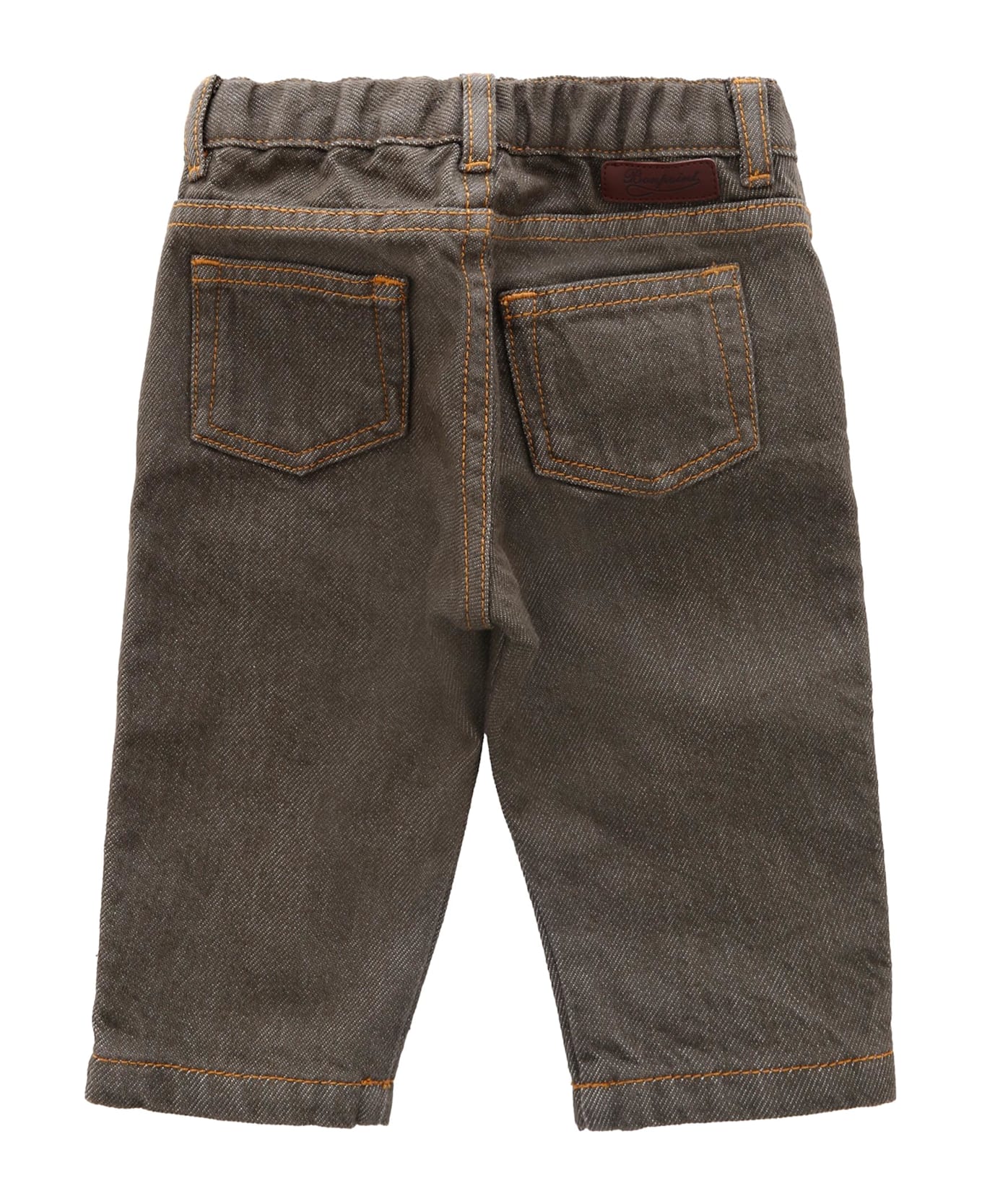 Bonpoint Green Trousers For Baby Boy With Logo - Green