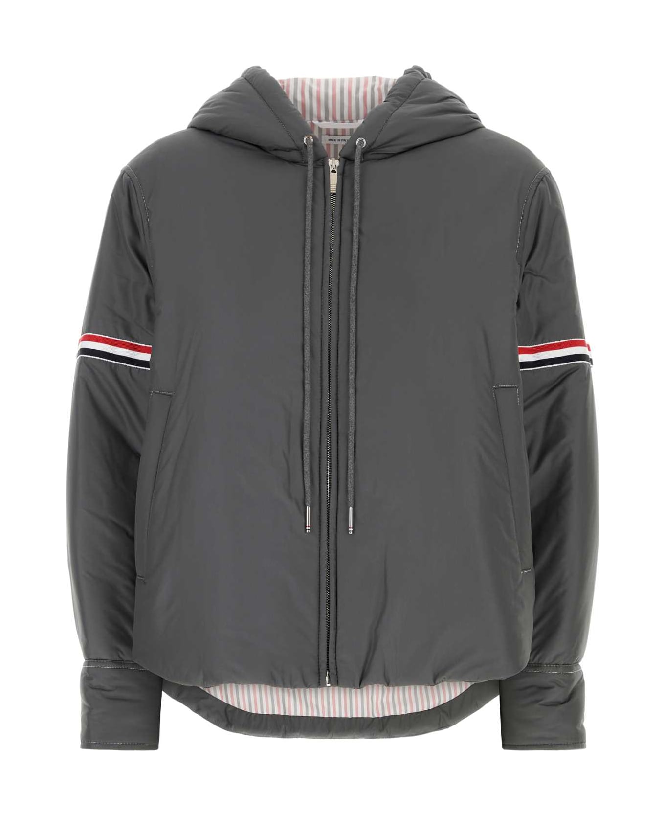 Thom Browne Dark Grey Polyester Down Jacket - DARKGREY