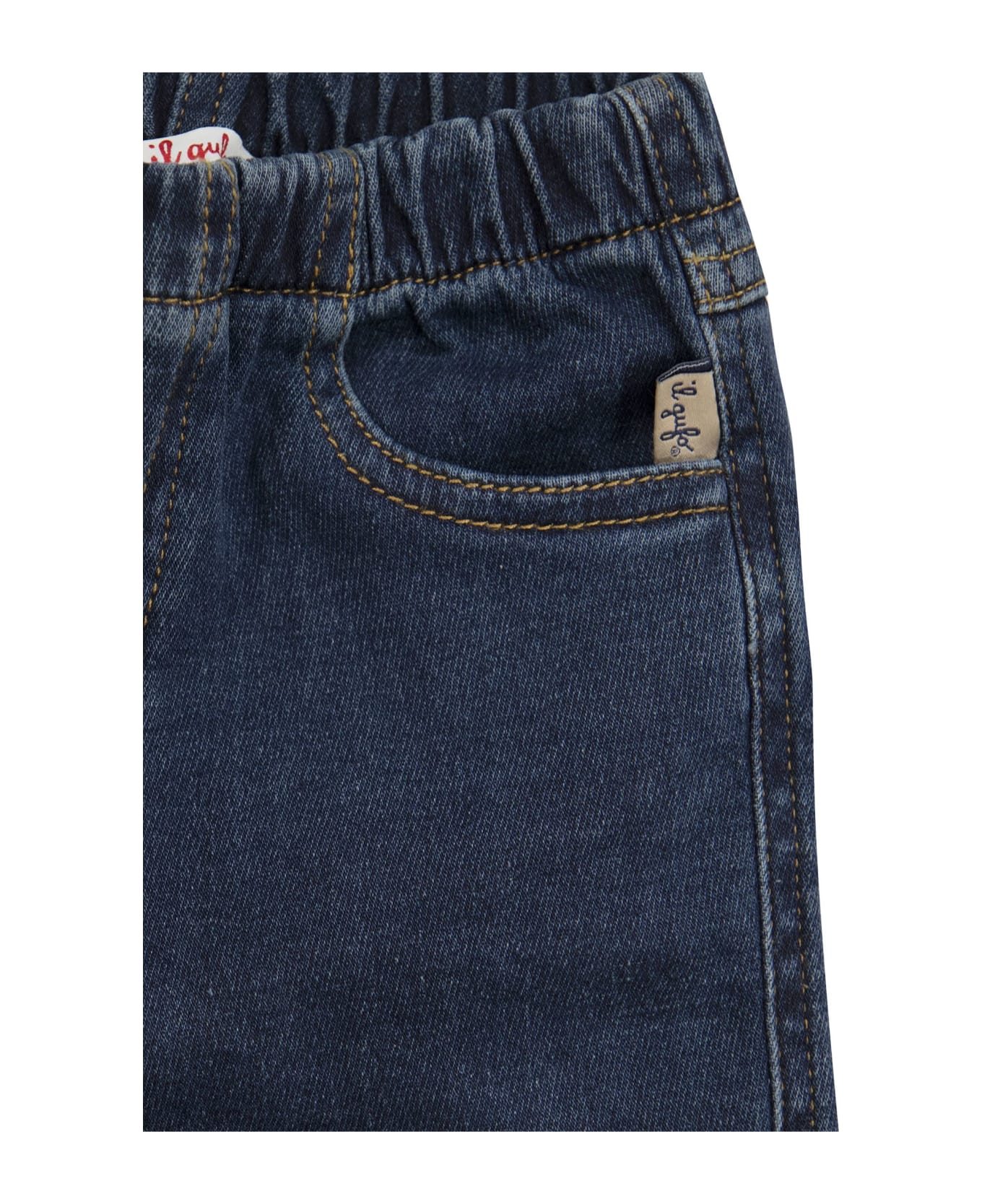 Il Gufo Baby Jeans With Cuffs - Blue