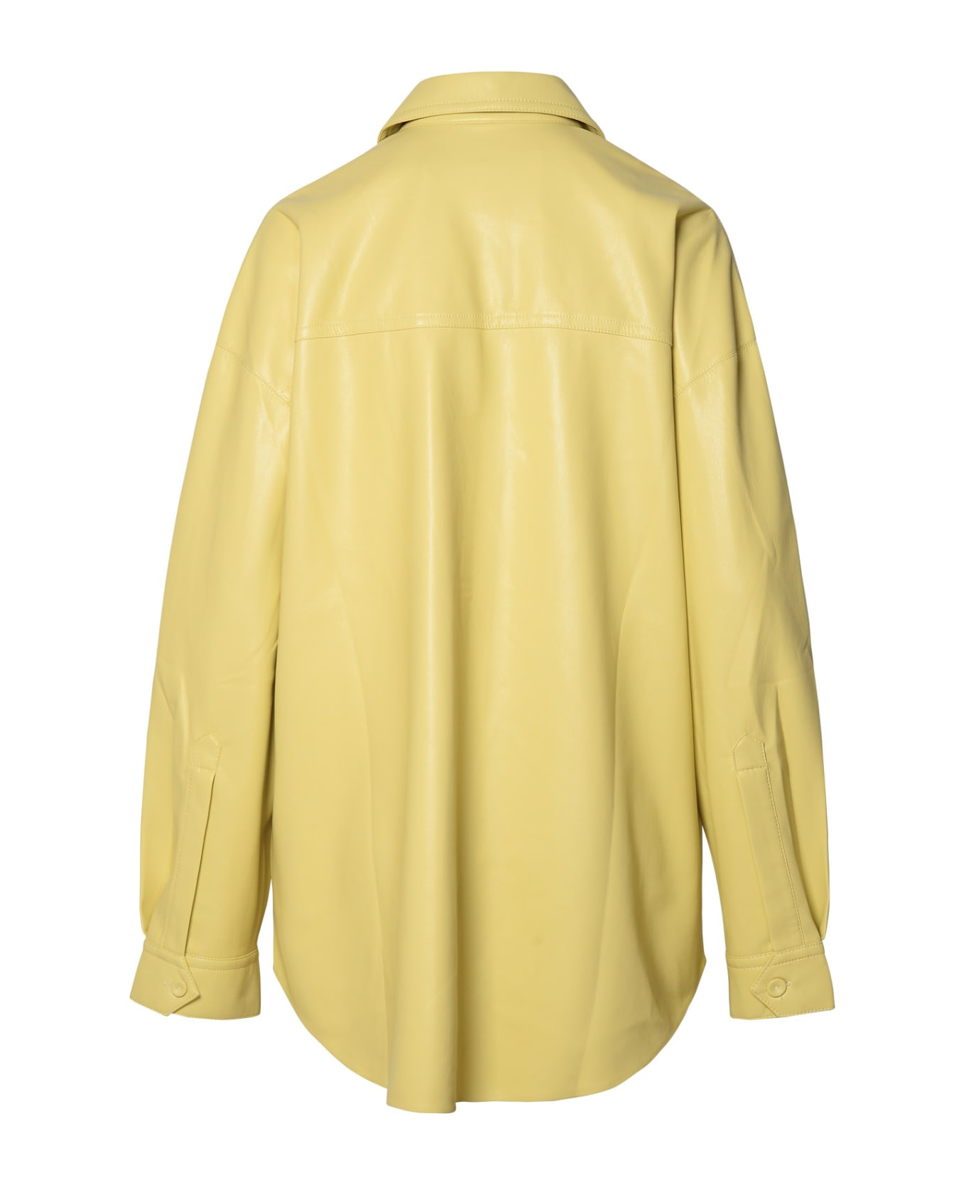 Nanushka 'kaysa' Lime Polyurethane Shirt - Yellow シャツ
