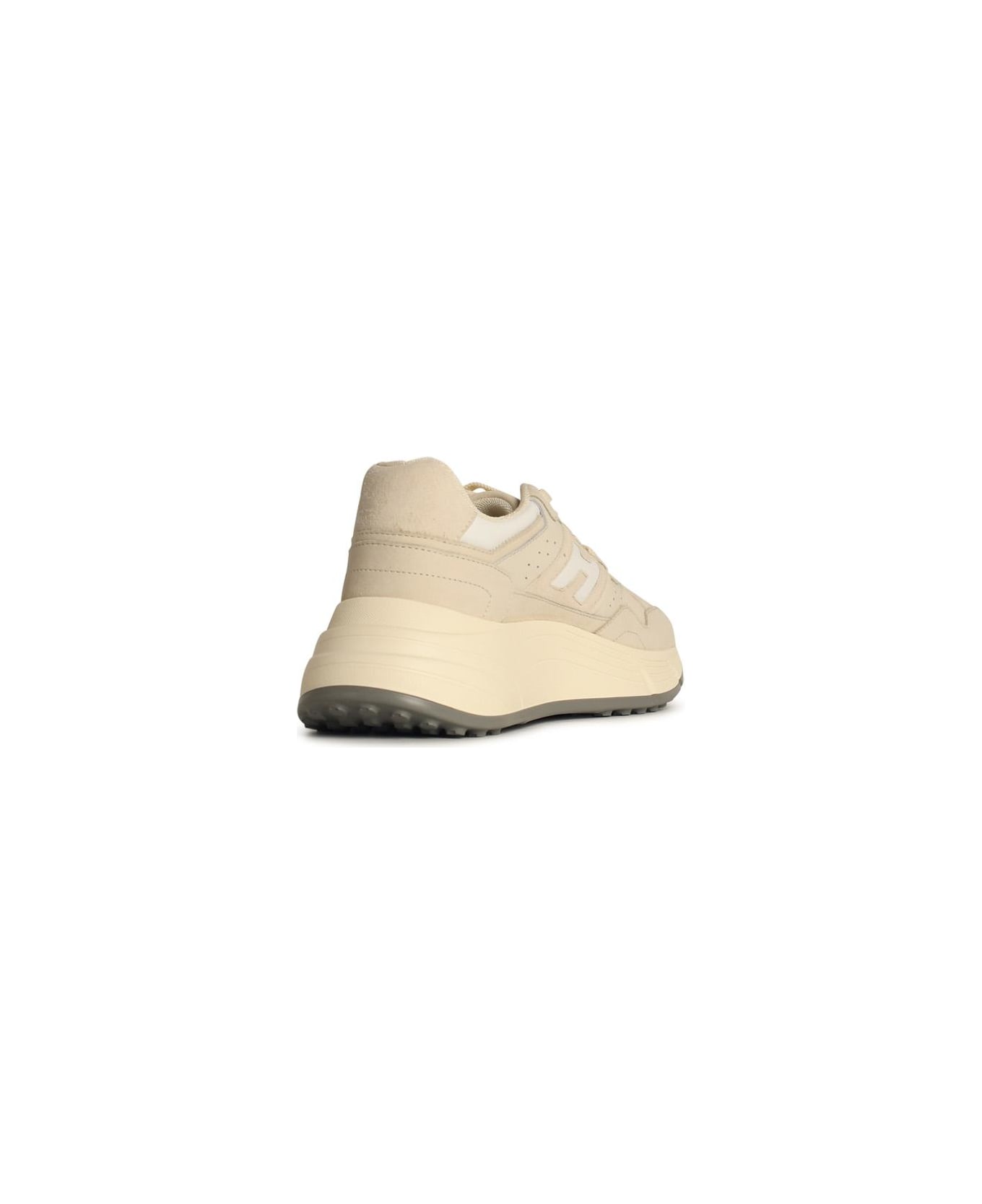 Hogan 'h669' Ivory Leather Sneakers - Cream