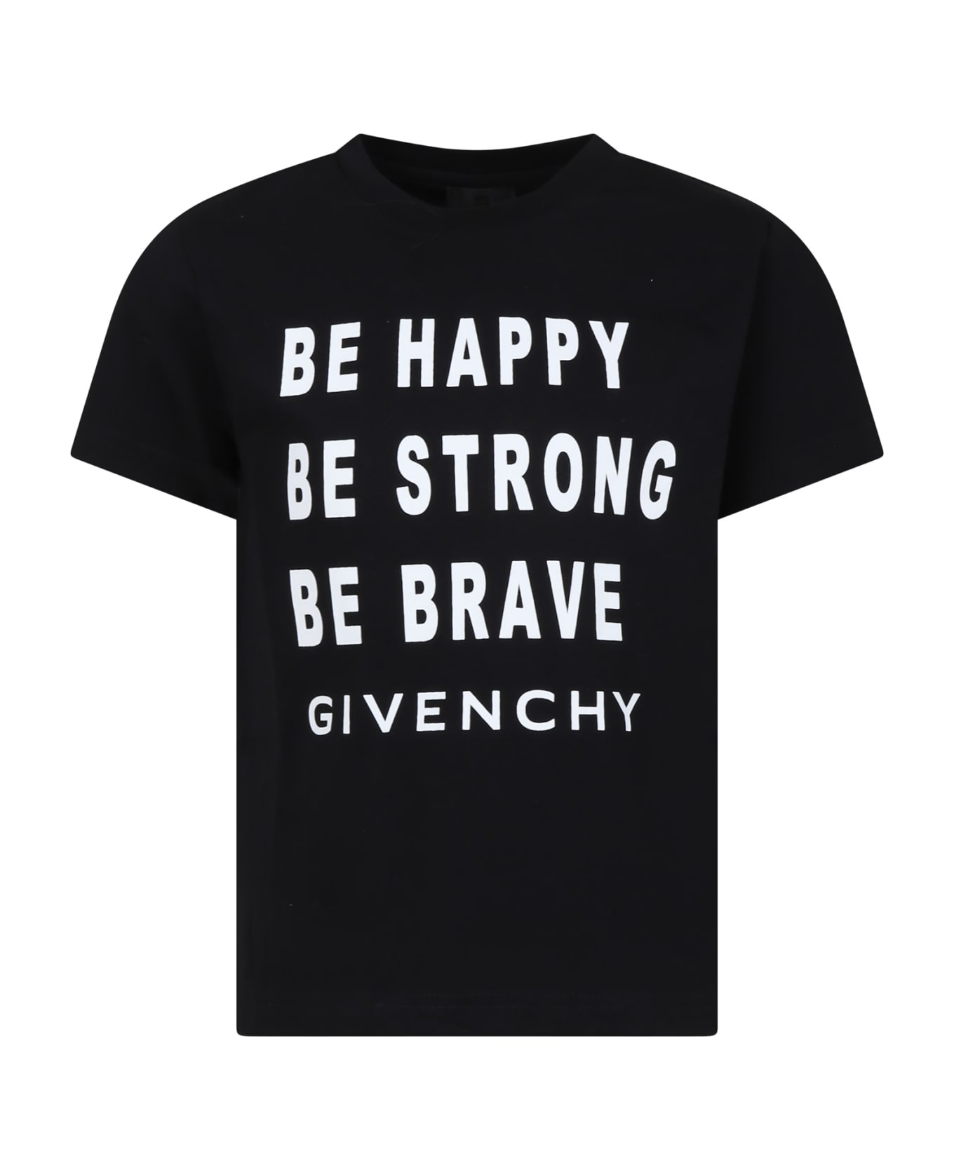 Givenchy Black T-shirt For Boy With Logo - Black Tシャツ＆ポロシャツ
