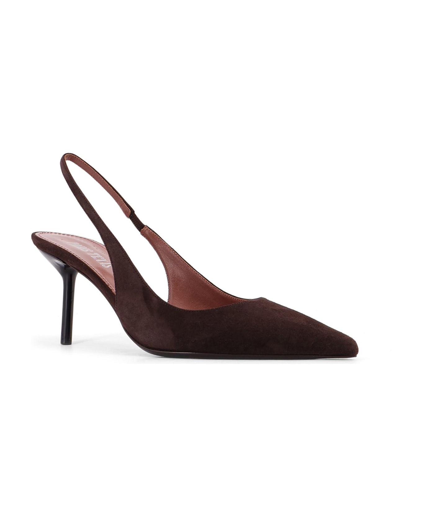 Paris Texas Lidia Suede Slingback - Ebony