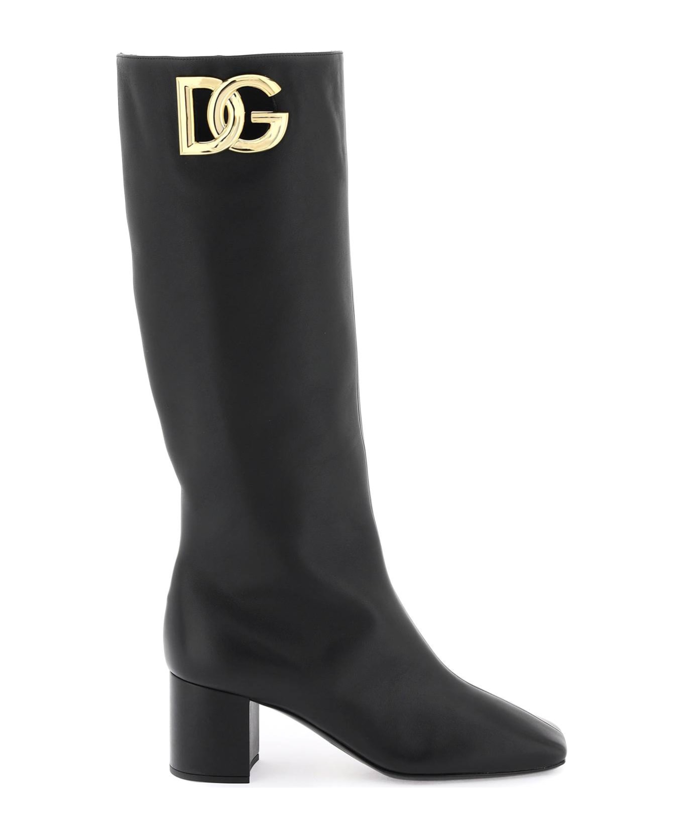 Dolce & Gabbana Jackie Leather Boots - Black