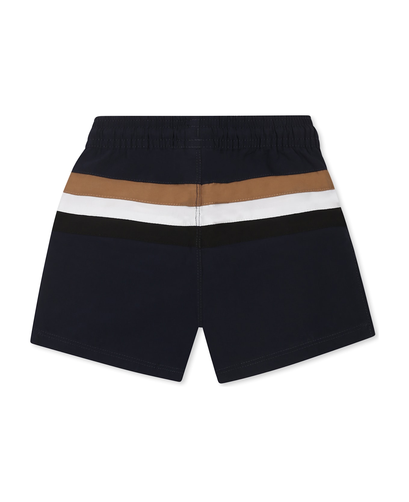 Hugo Boss Blue Swim Shorts For Bbay Boy With Logo - Blue