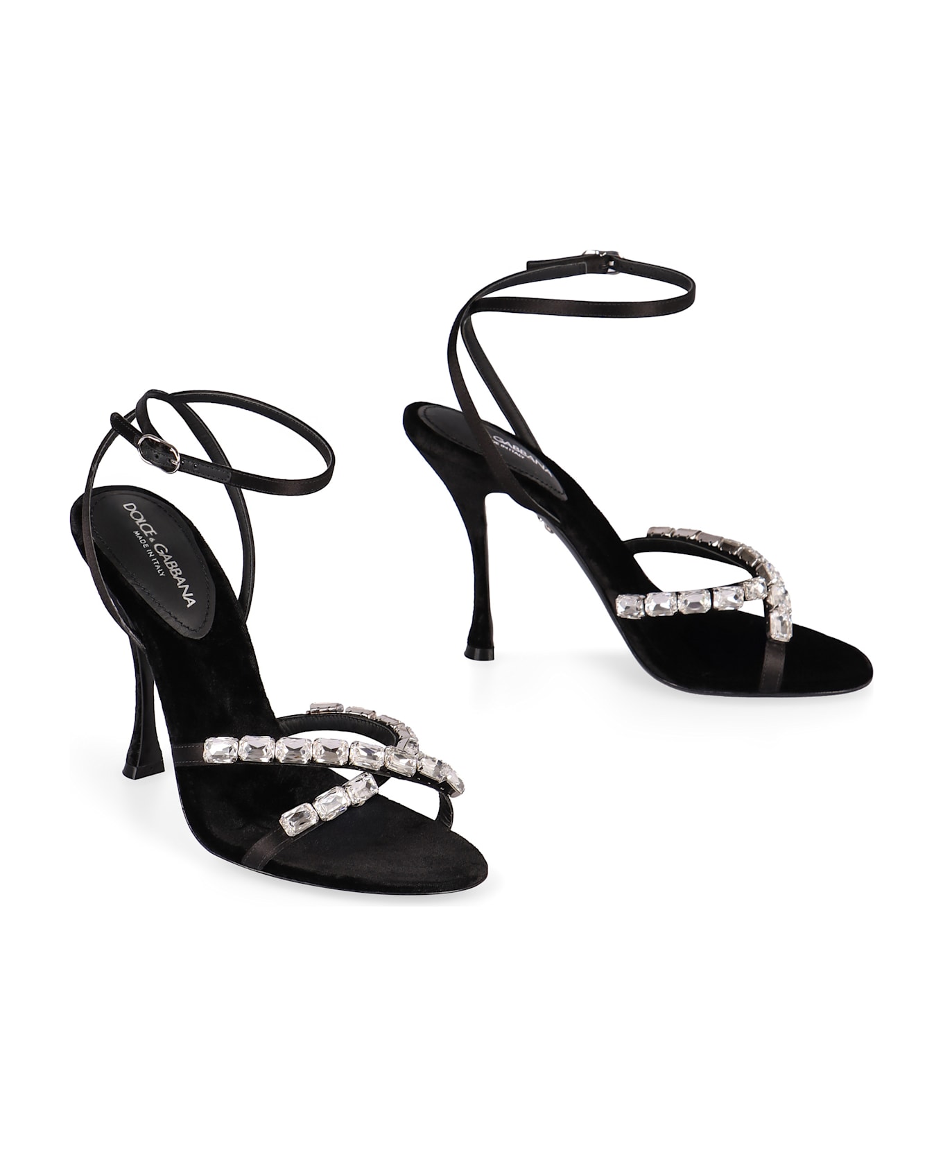 Dolce 
Gabbana Satin Sandals - black