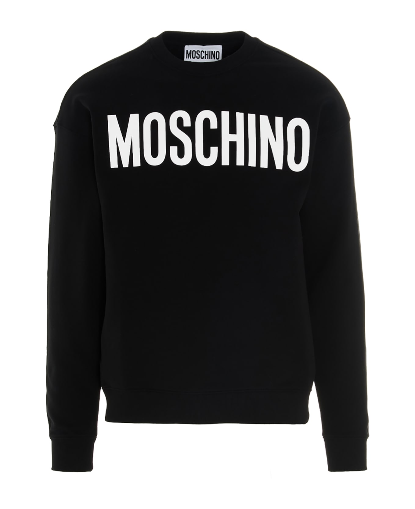 Moschino Lettering Logo Print Sweatshirt - White/Black