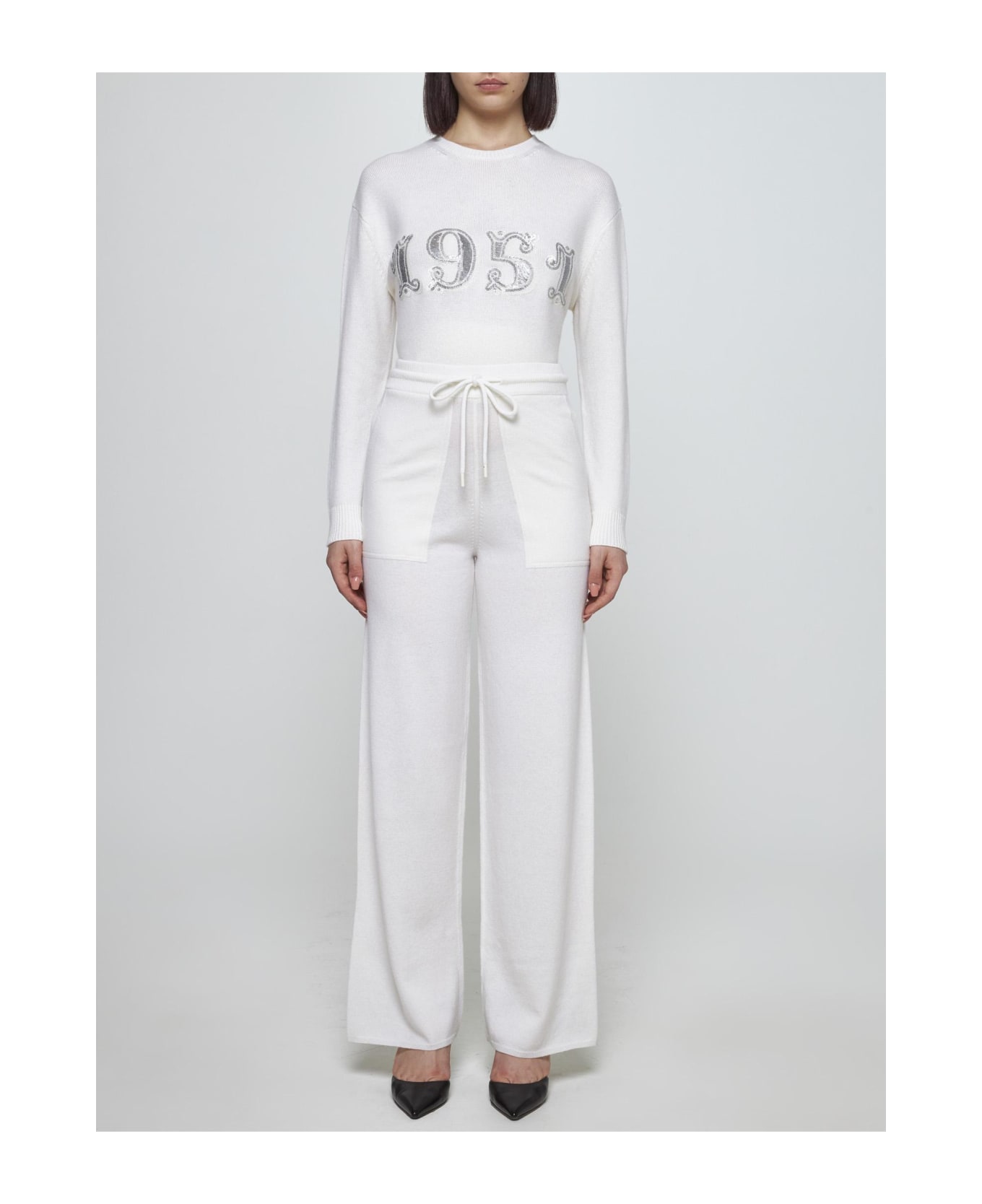 Max Mara Plata Wool And Cashmere Sweater - white