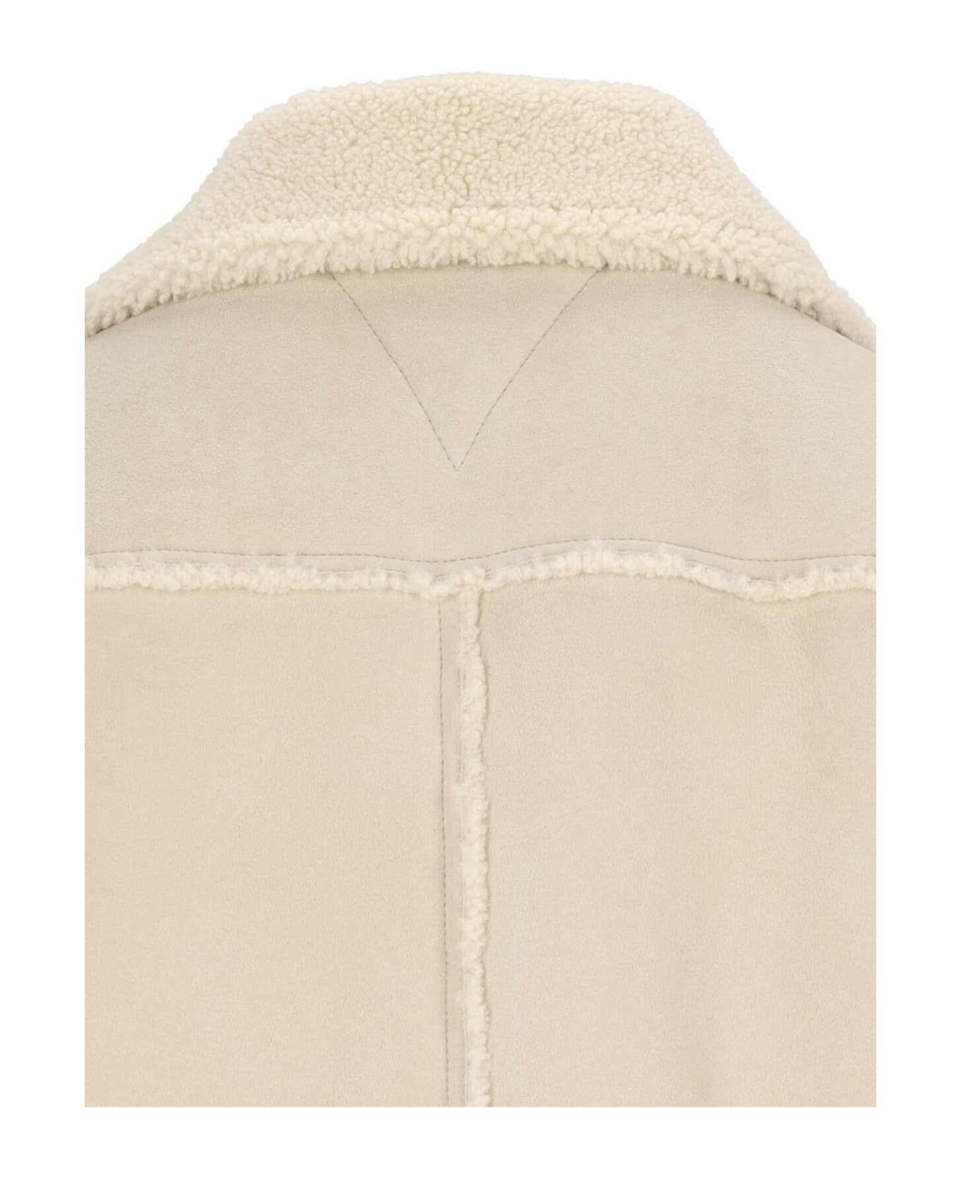 Bottega Veneta Shearling Jacket - Beige