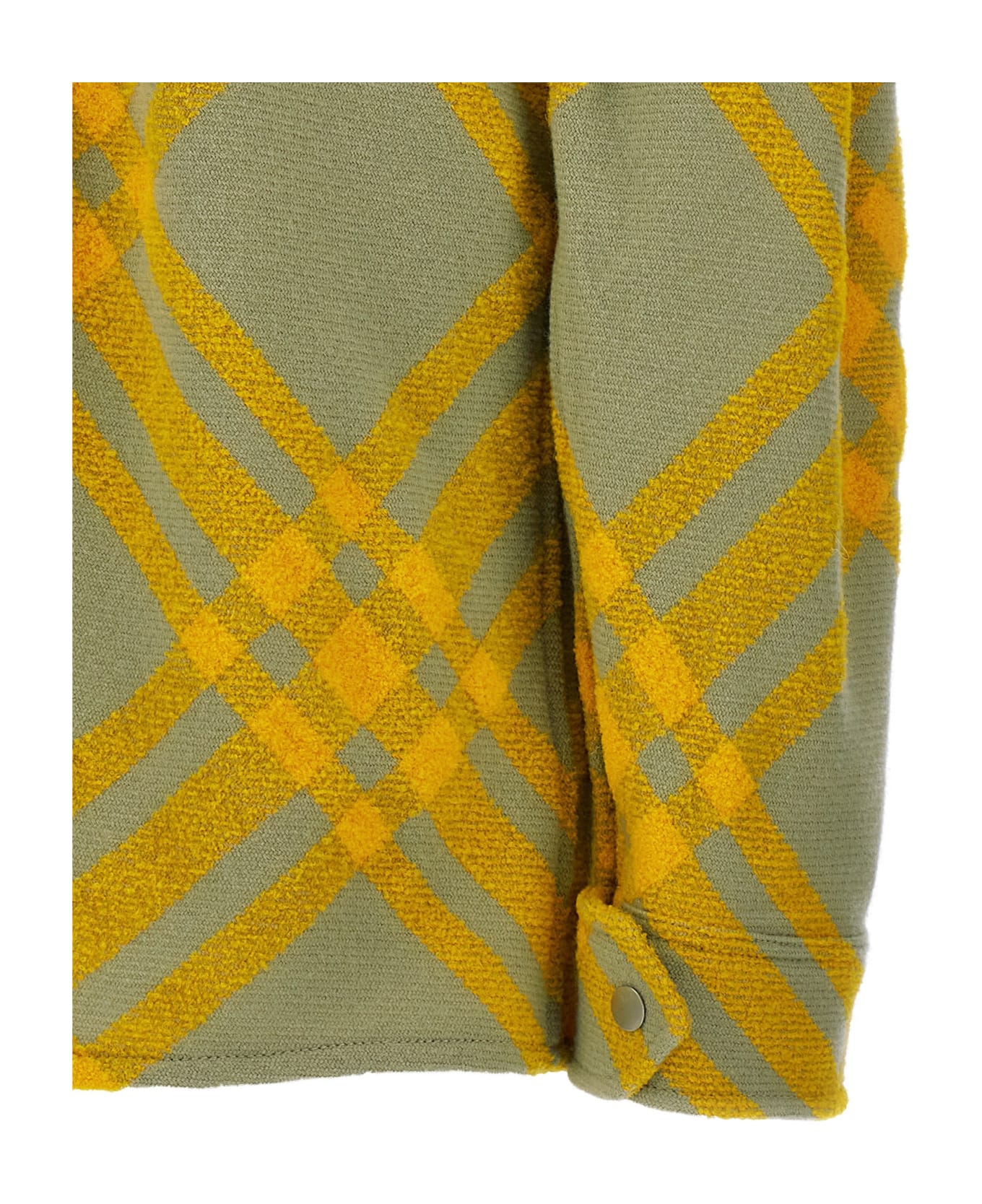 Burberry Wool Checked Jacket - Yellow