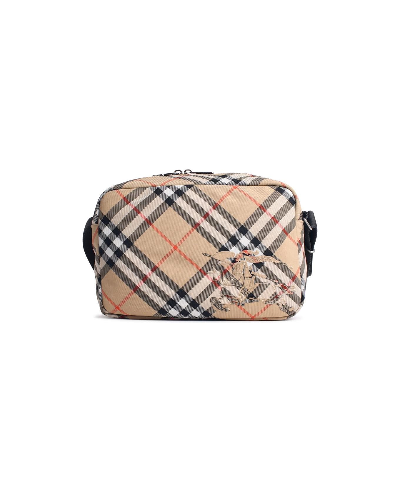 Burberry 'bag Check' Beige Polyester Blend Room - Beige