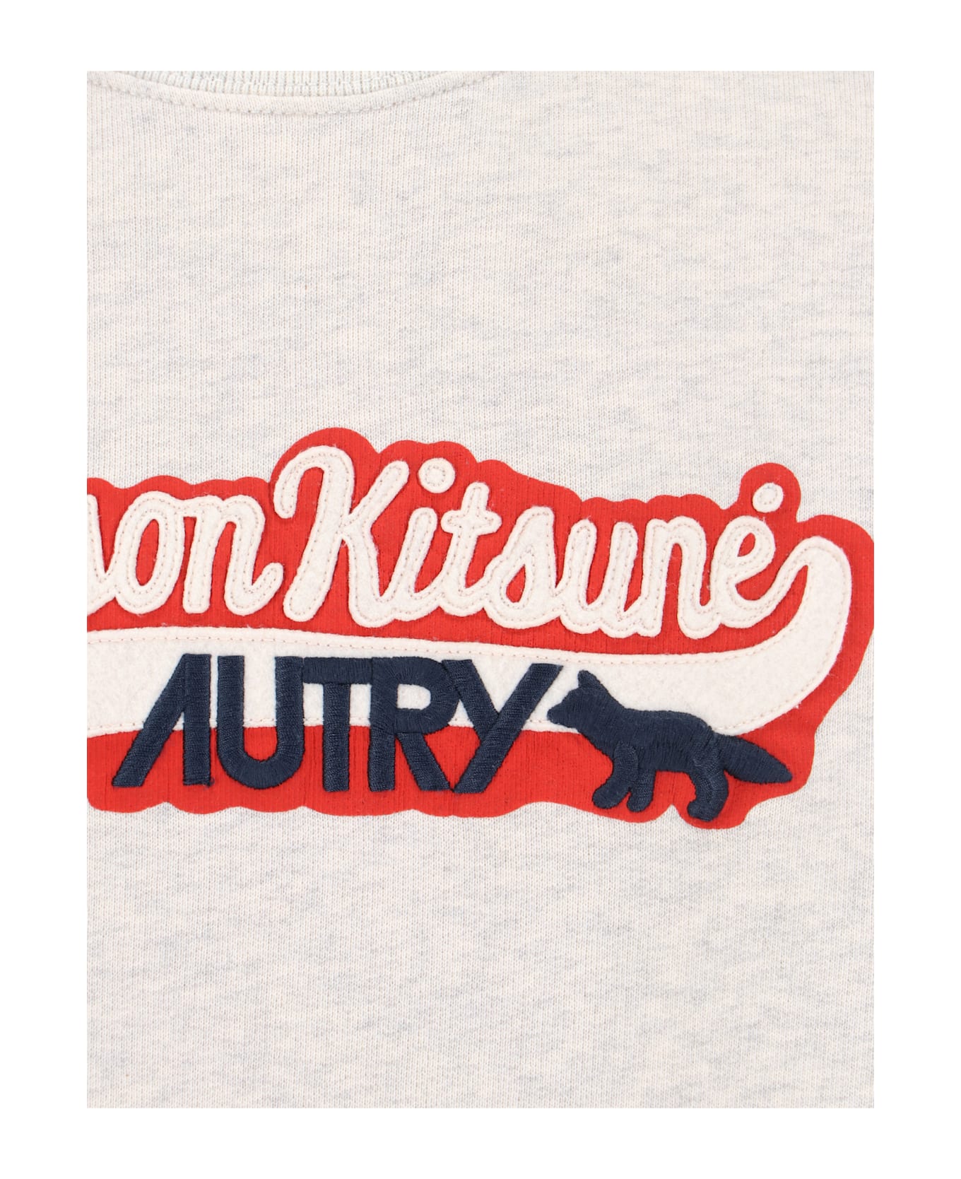 Autry X Maison Kitsunè Logo Sweatshirt - Ivory
