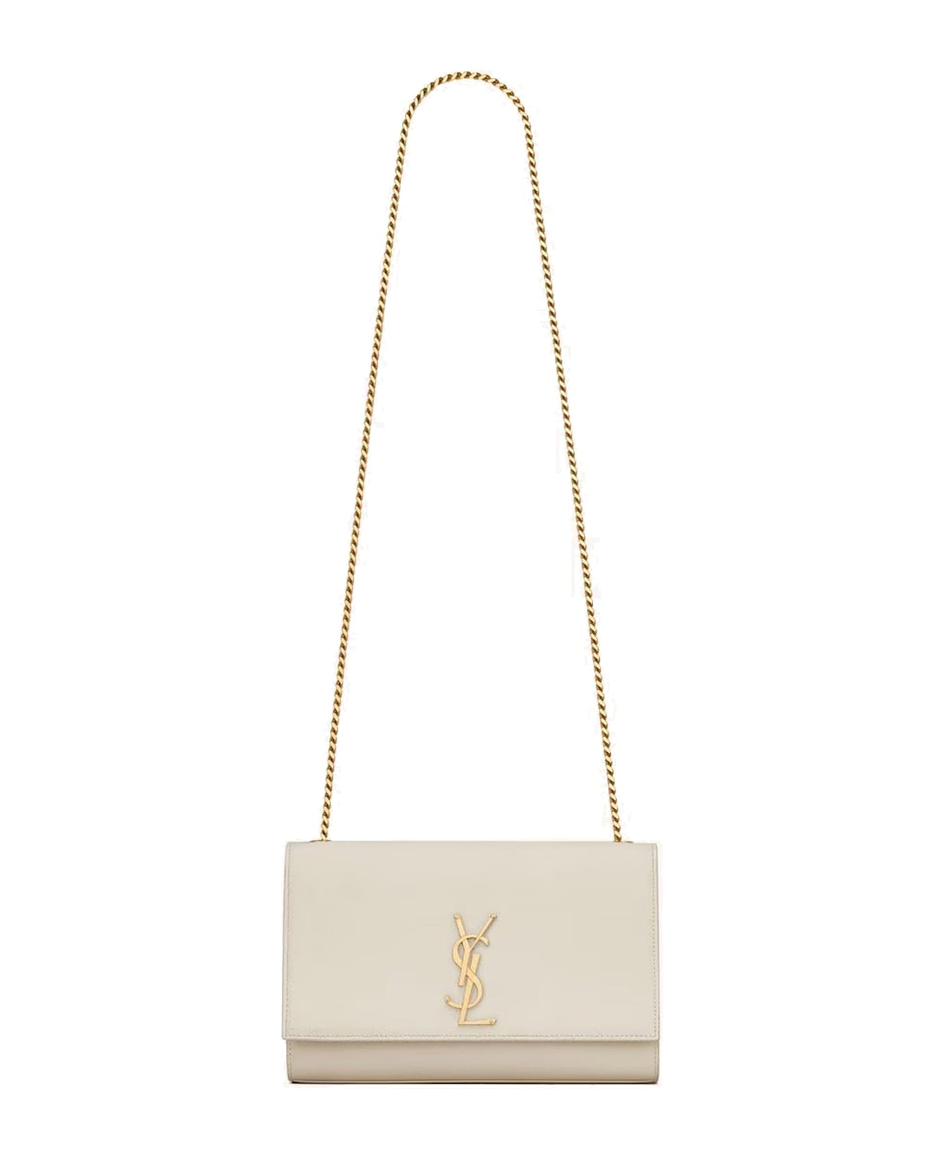 Saint Laurent Kate Medium Shoulder Bag - White