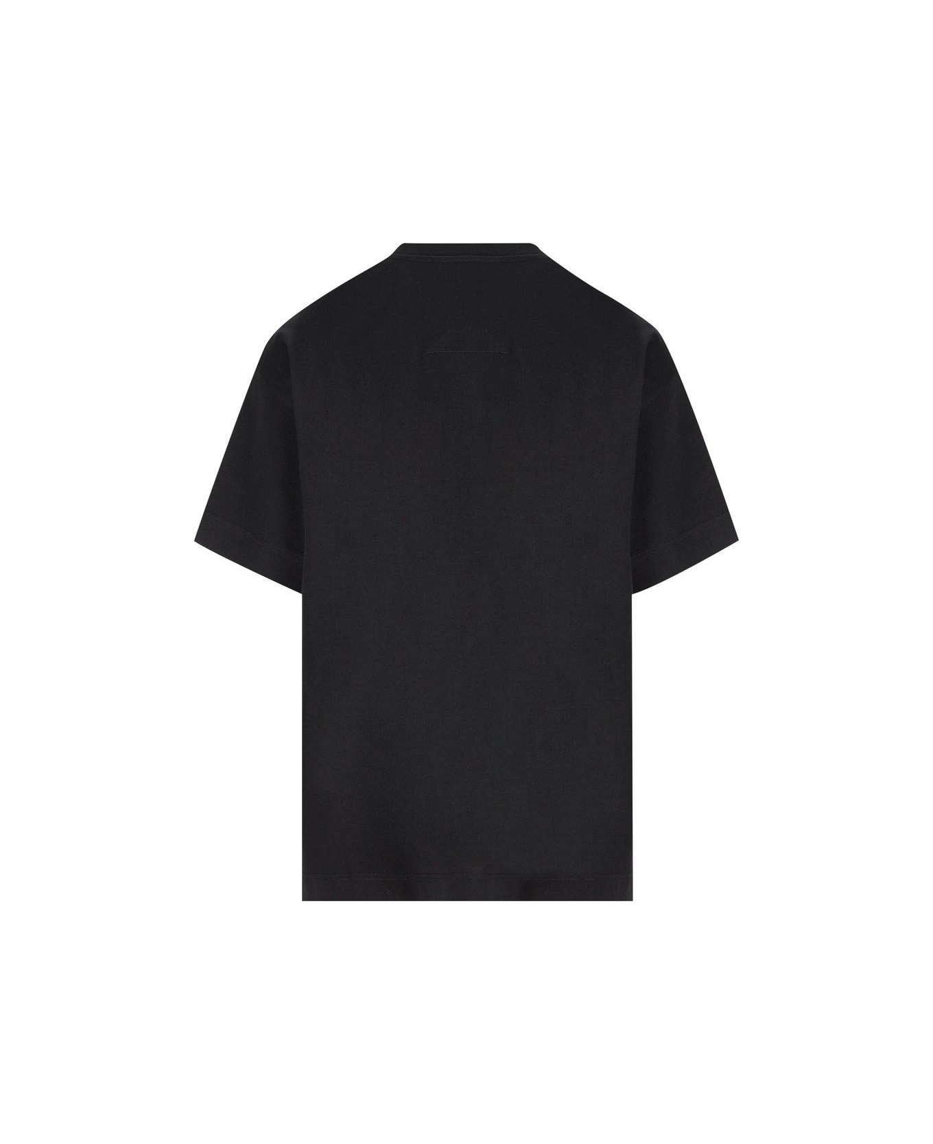 Givenchy Logo Detailed Crewneck T-shirt - Black