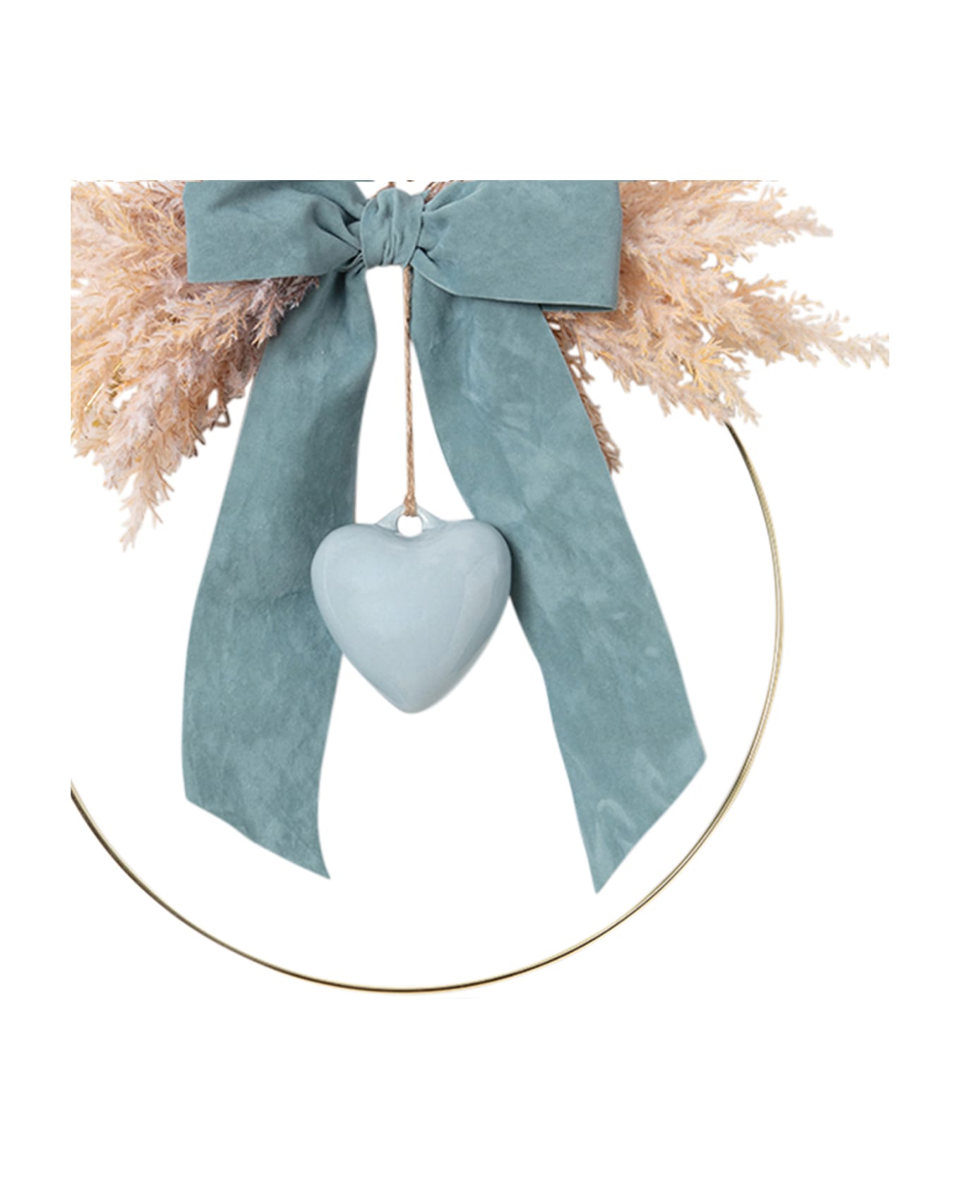 Little Bear Light Blue Birth Bow For Baby Boy With Heart - Light Blue アクセサリー＆ギフト