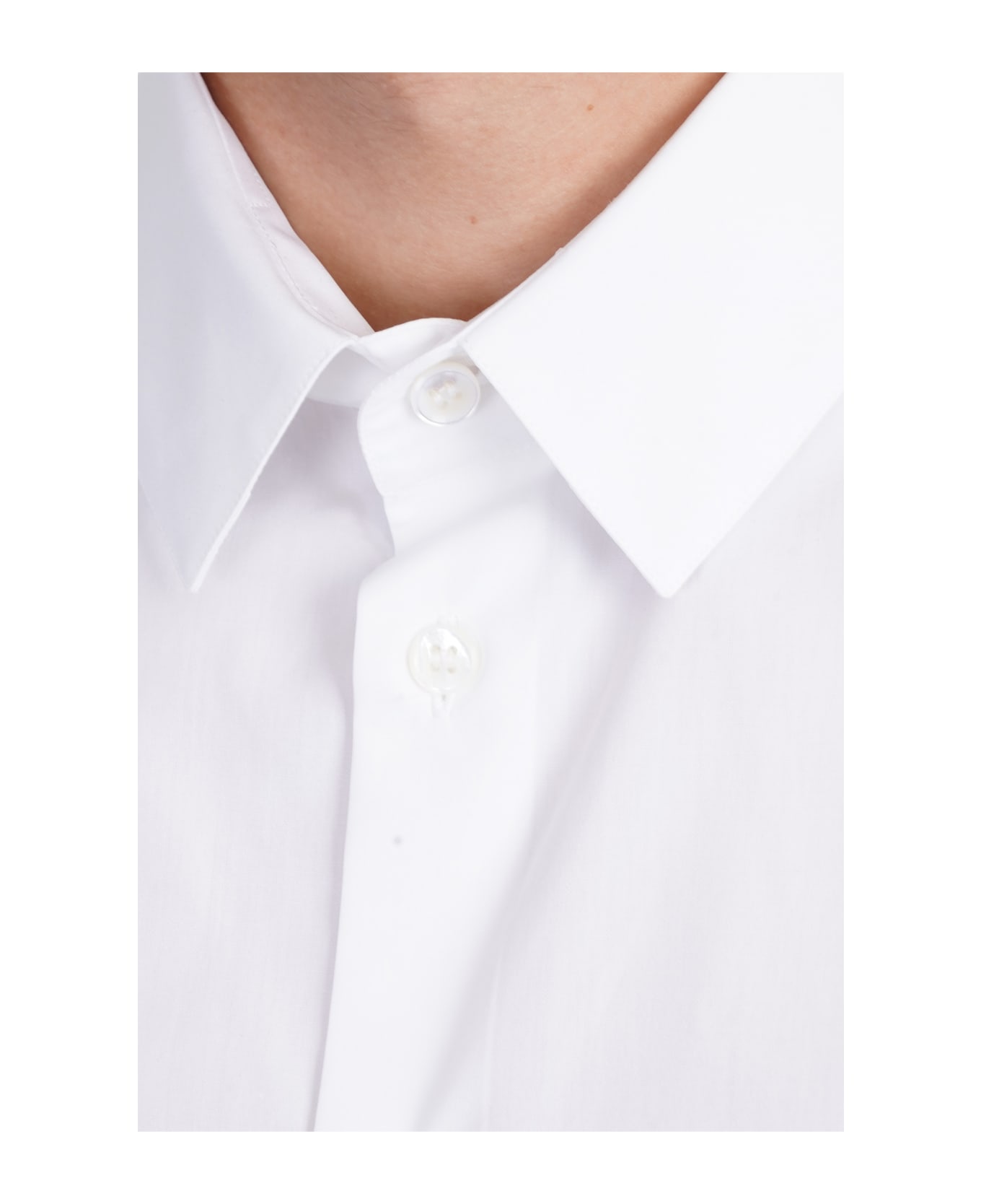 Giorgio Armani Shirt In White Cotton