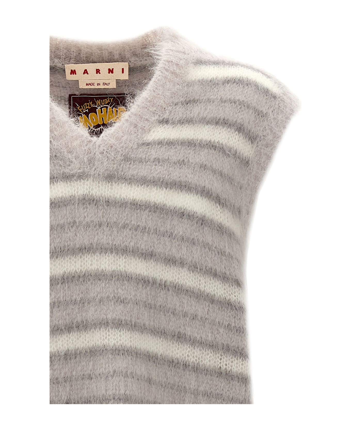 Marni 'fuzzy Wuzzy' Vest - Gray