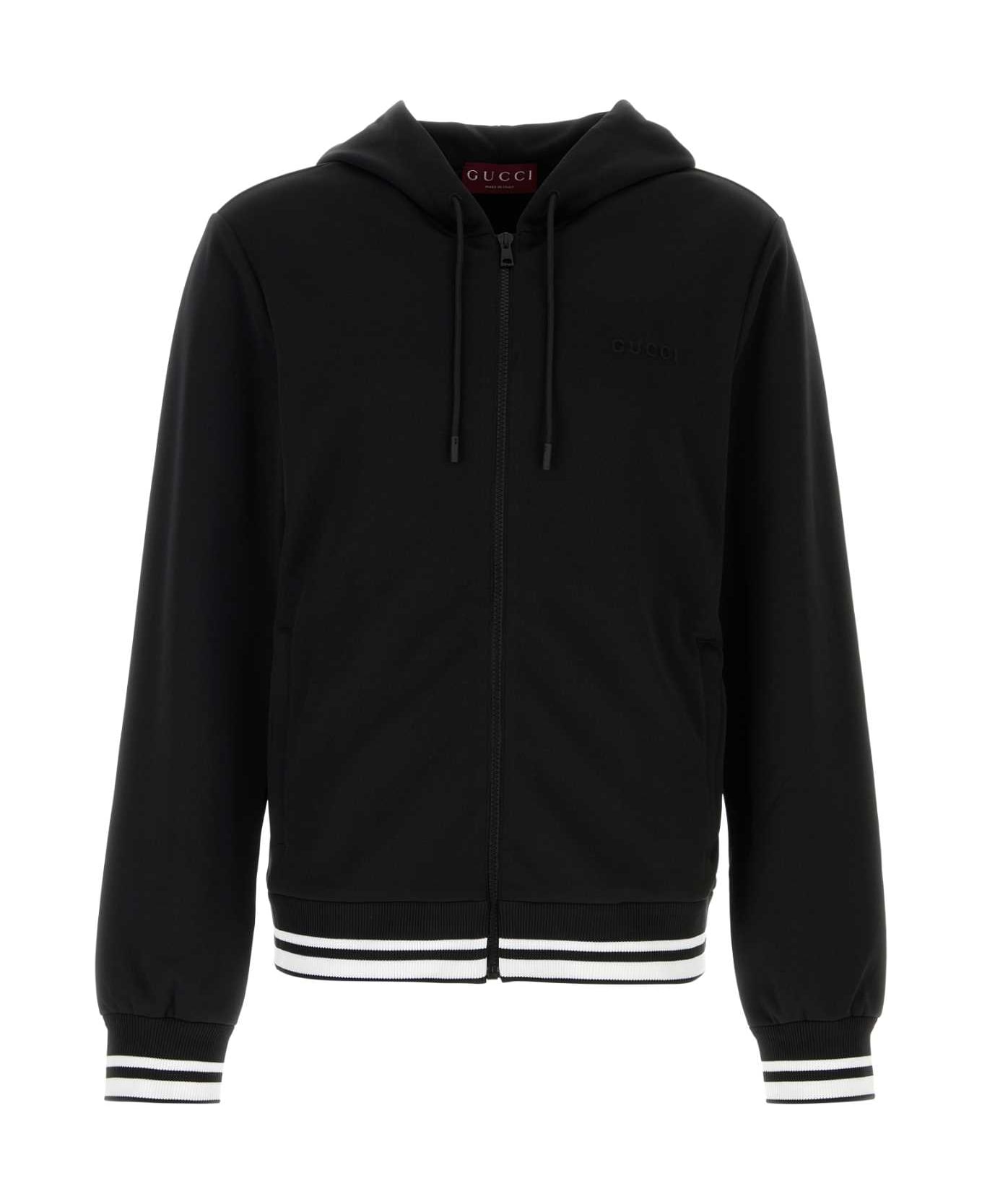 Gucci Black Tech Jersey Sweatshirt - BLACKMIX