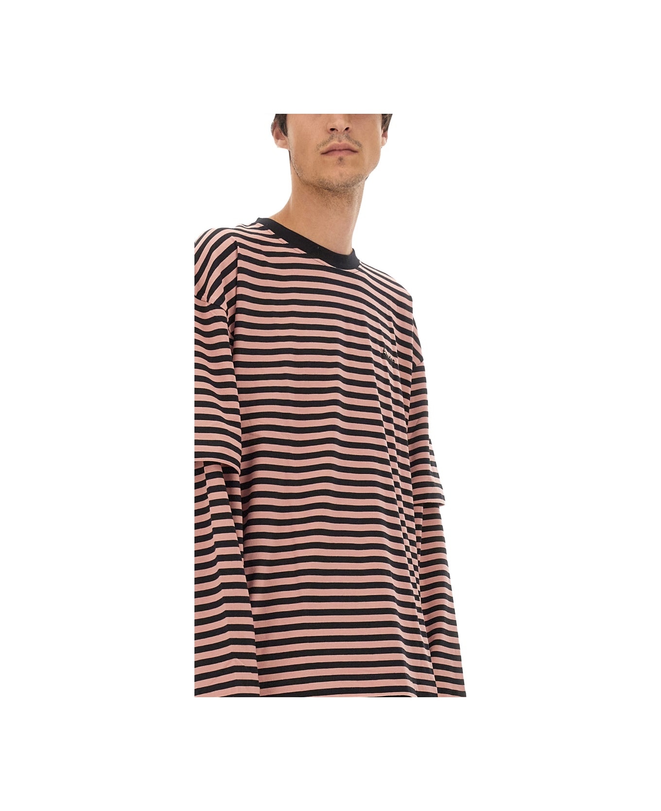 Études T-shirt With Stripe Pattern - MULTICOLOUR