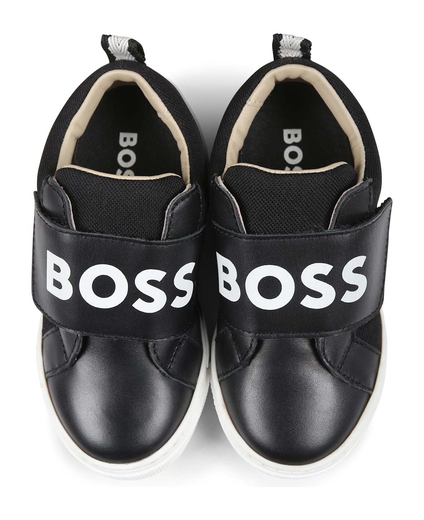 Hugo Boss Black Sneakers For Boy With Logo - Black