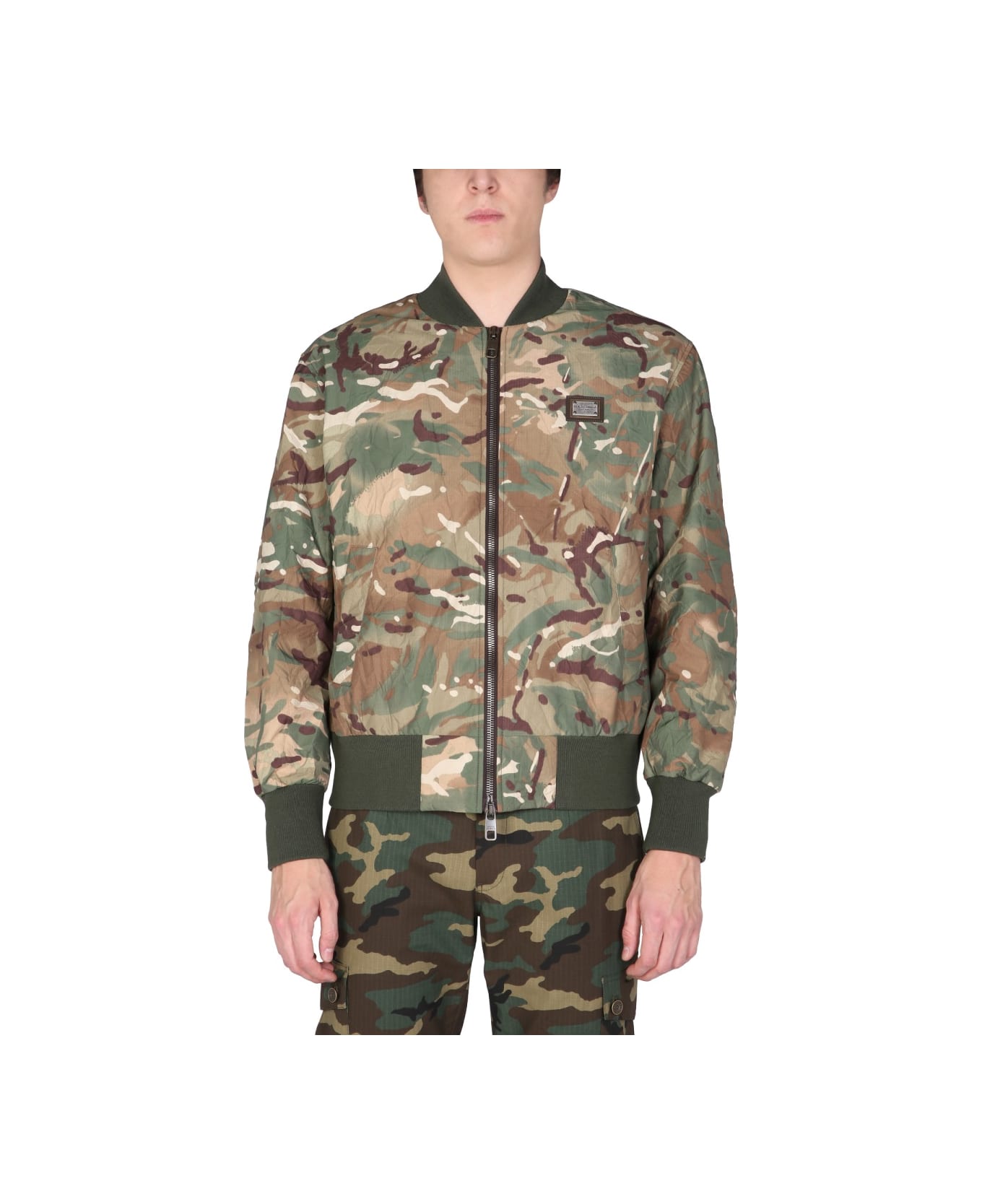 Dolce & Gabbana Camouflage Print Jacket - MULTICOLOUR ジャケット