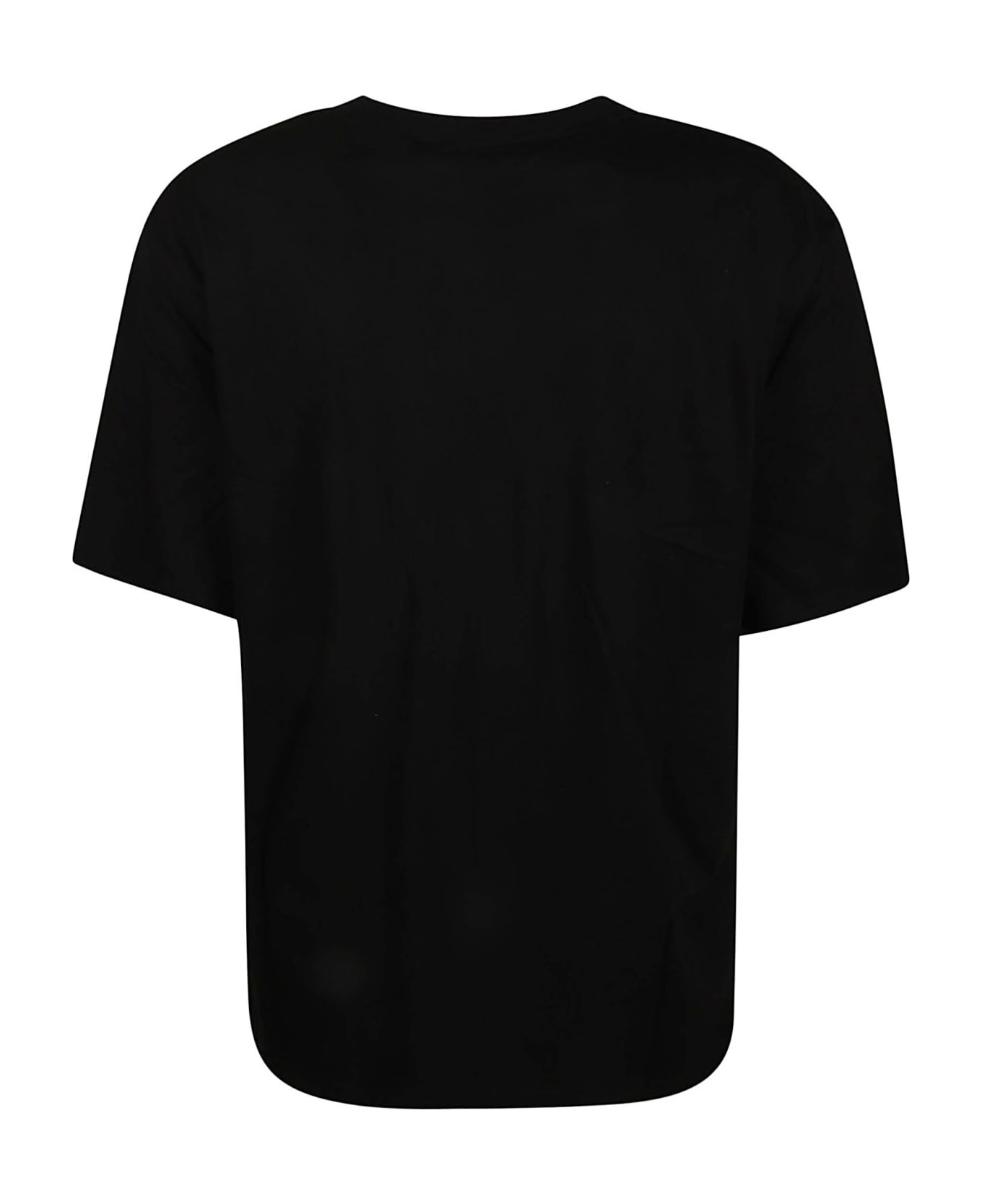GCDS Alien Embroidered Logo T-shirt - Black