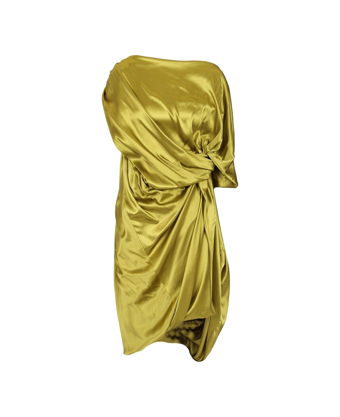 Dries Van Noten Draped Dress - GREEN