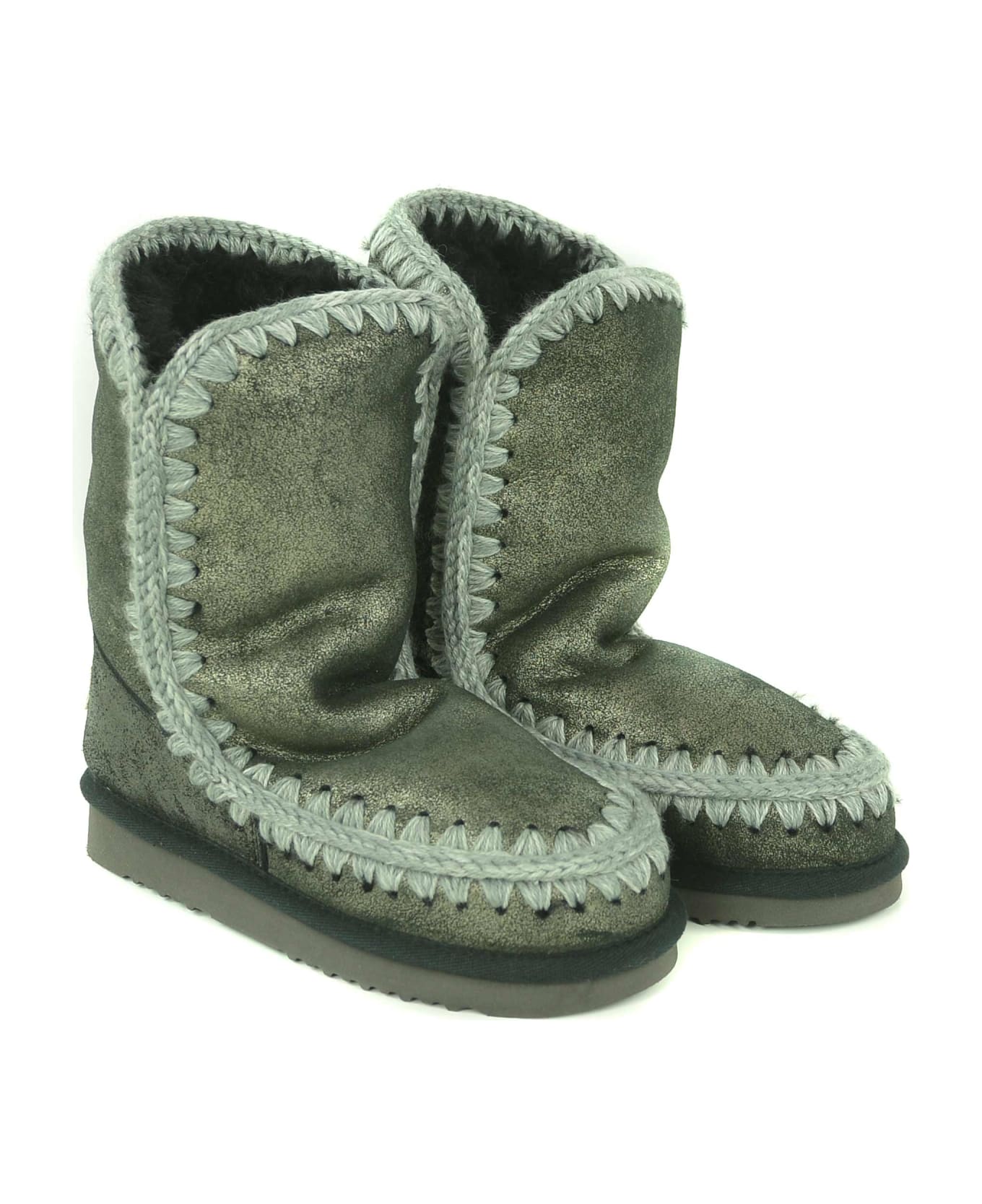 Mou "eskimo24" Ankle Boots In Nubuck - Grigio