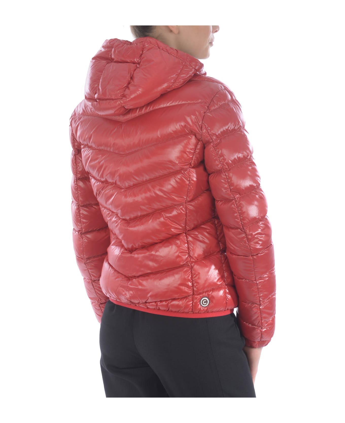 Colmar Originals Short Down Jacket In Shiny Quilted Nylon - Rosso ダウンジャケット