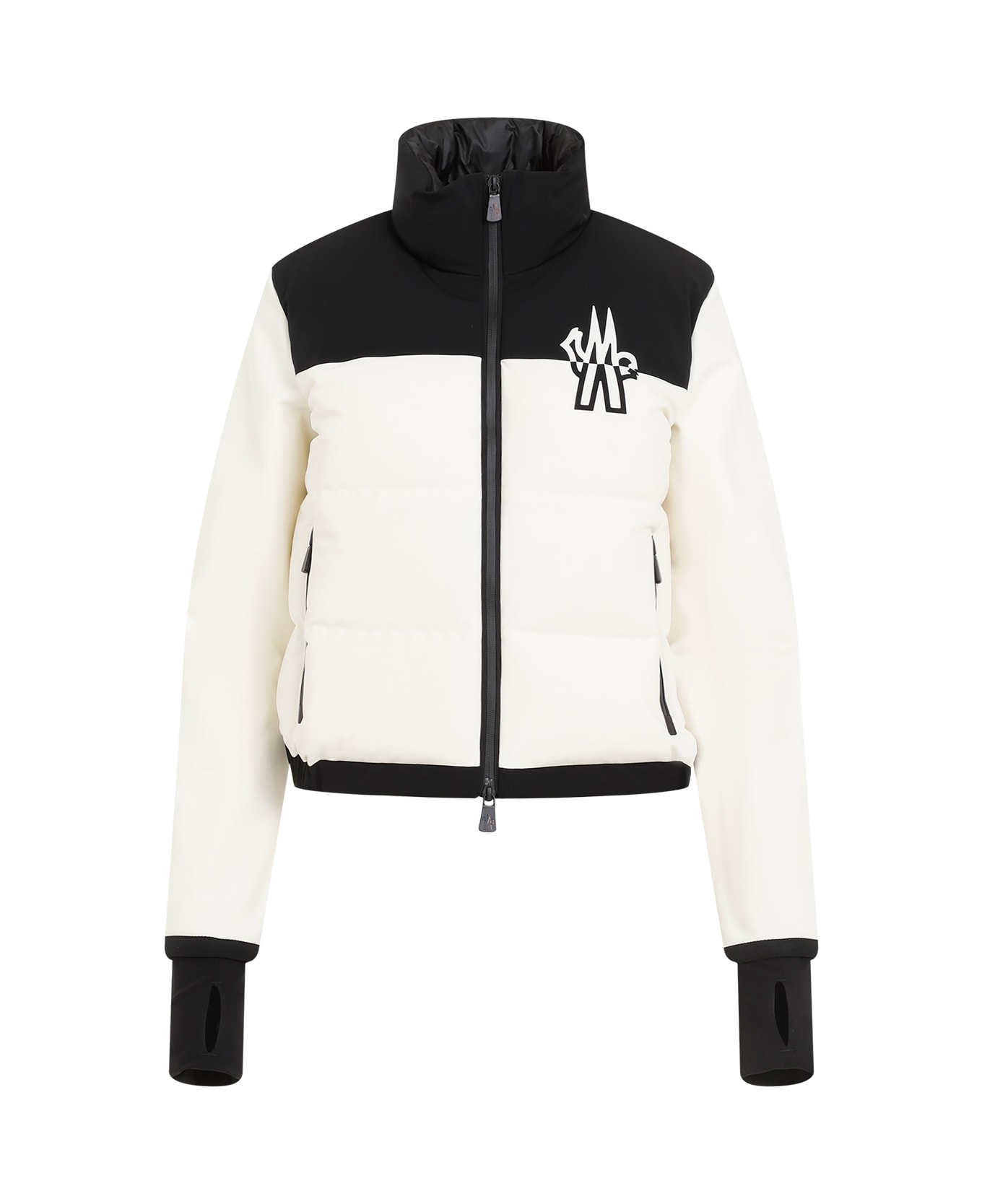 Moncler Grenoble Zip Up Cardigan - A Natural