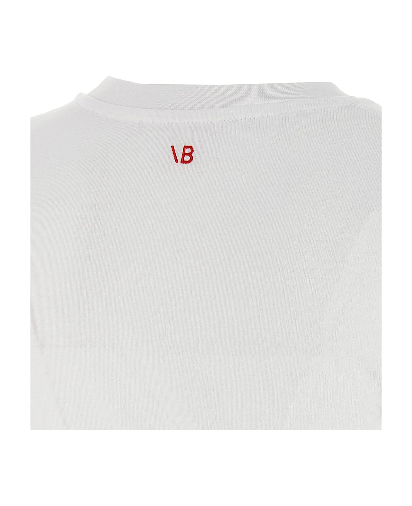 Victoria Beckham 
gaathered
 T-shirt - White