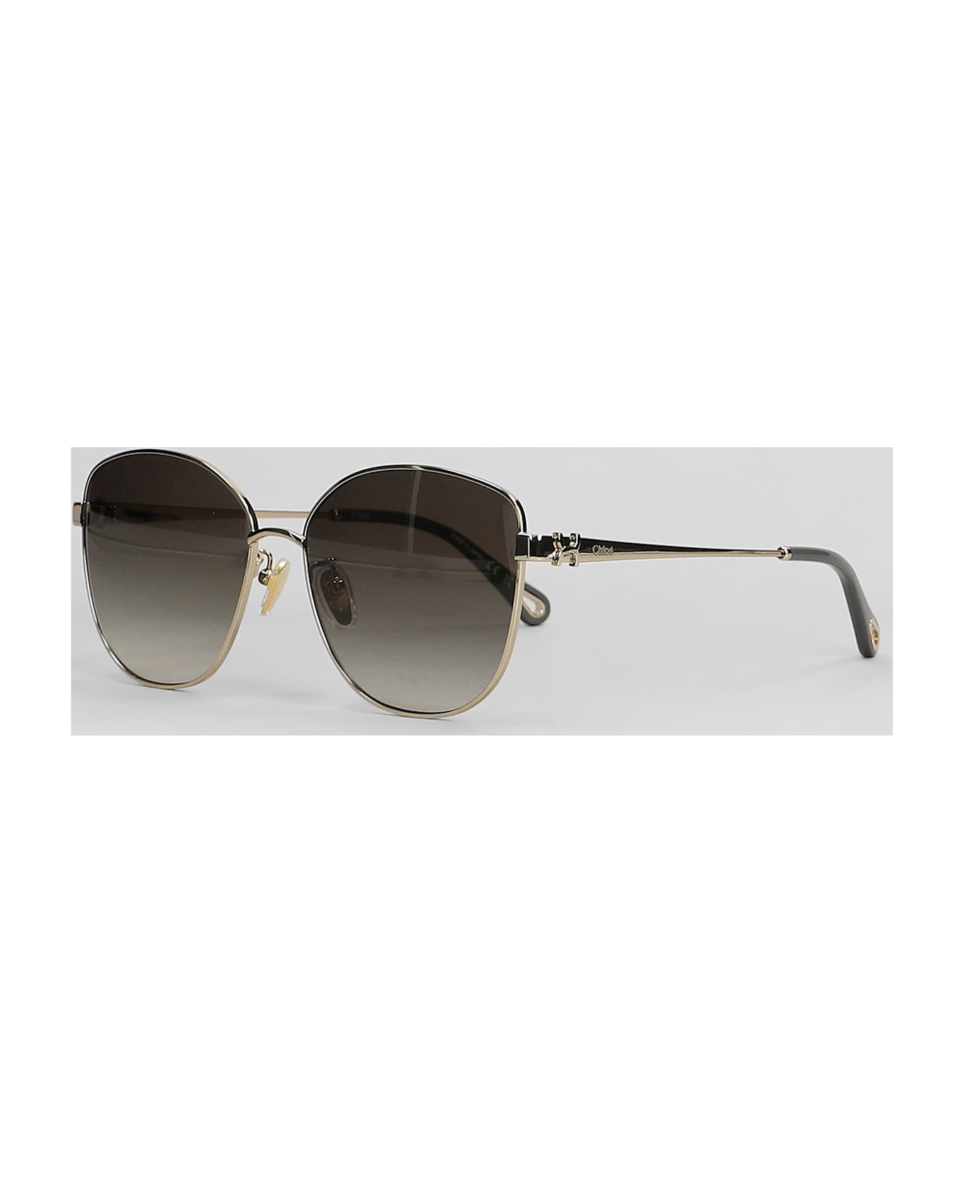 Chloé Sunglasses In Gold Metal Alloy - gold