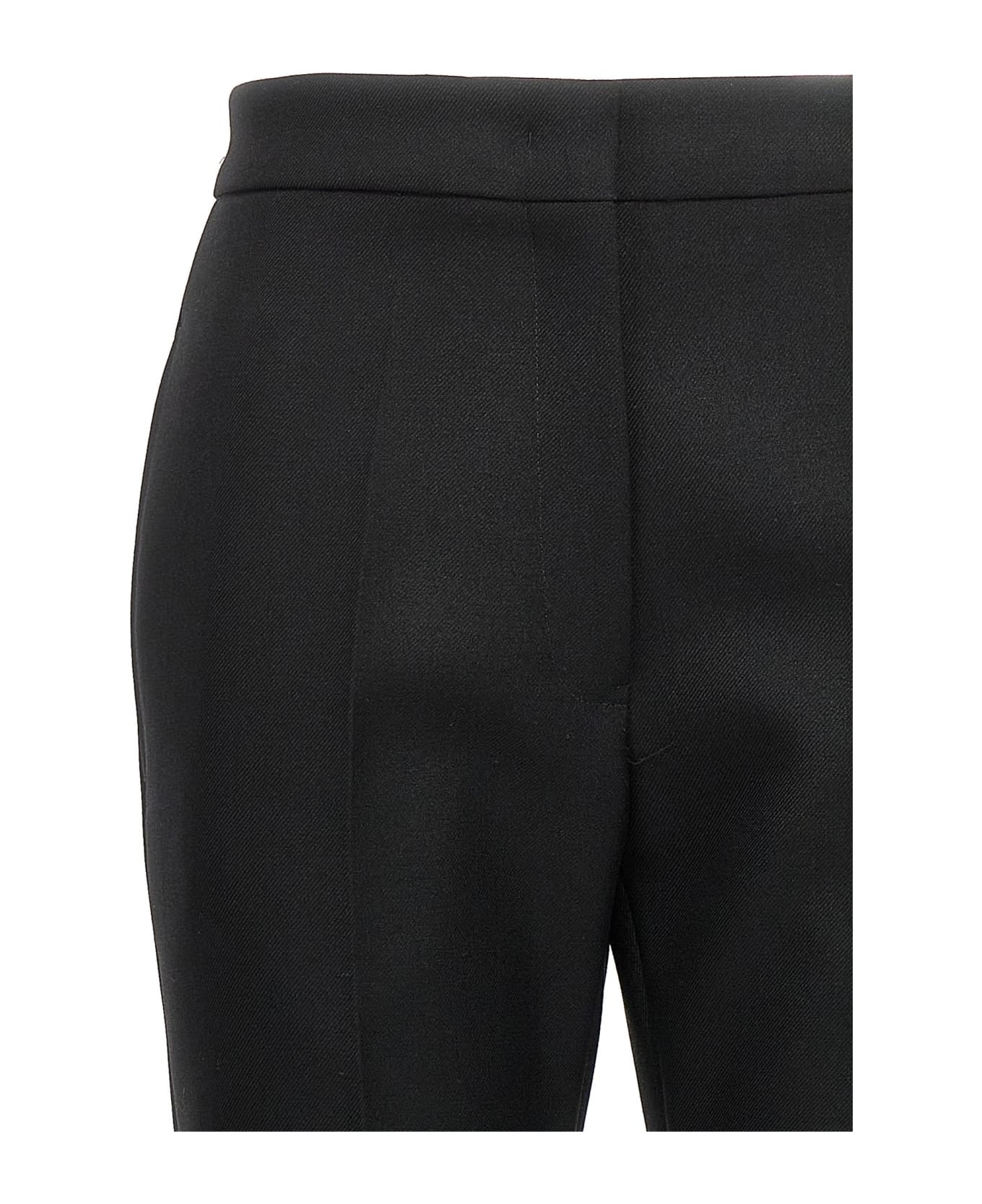 Jil Sander Pleated Wool Trousers - Black  