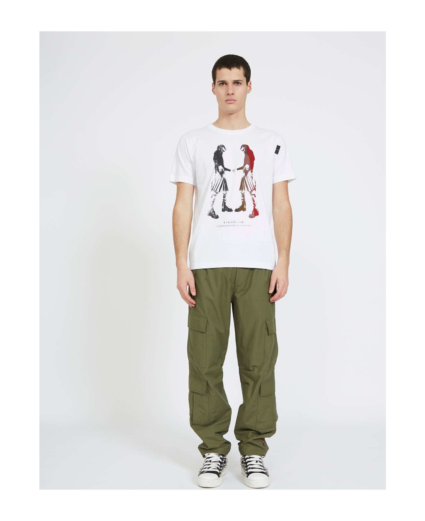 John Richmond Trousers With Front Pockets - Verde