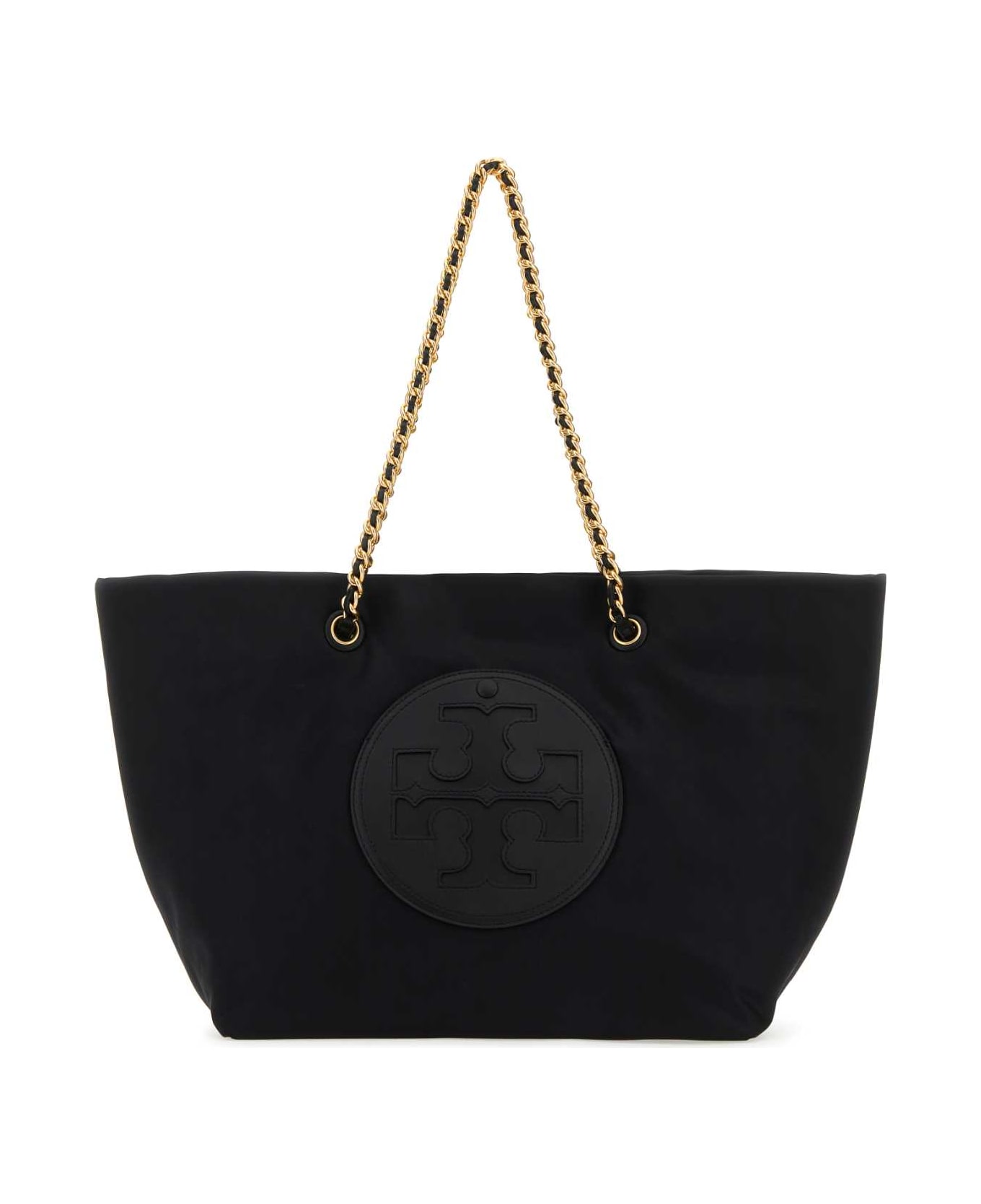 Tory Burch Black Nylon Ella Shopping Bag - BLACK