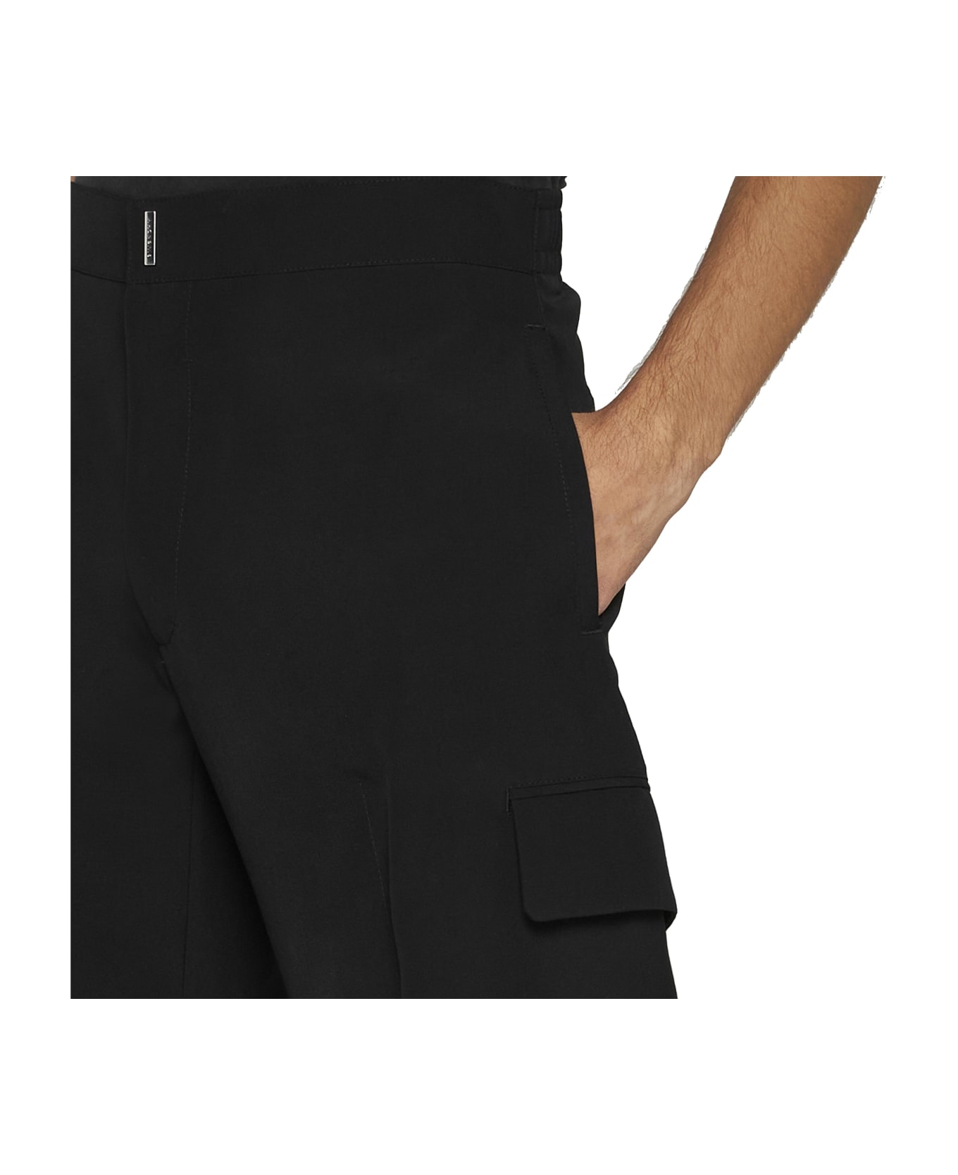 Givenchy Cargo Wool Trousers - Black