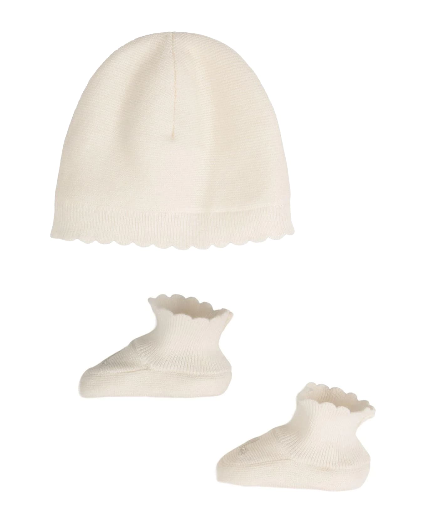Chloé Ivory Accessory Set For Baby Girl With Logo - Ivory
