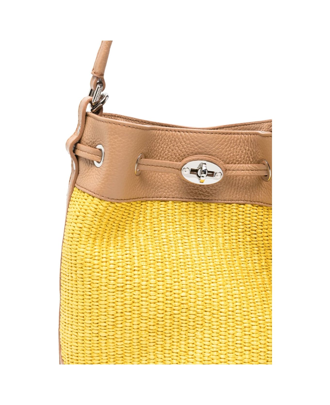 Zanellato Mondà Vimini Small Bucket Bag - Yellow