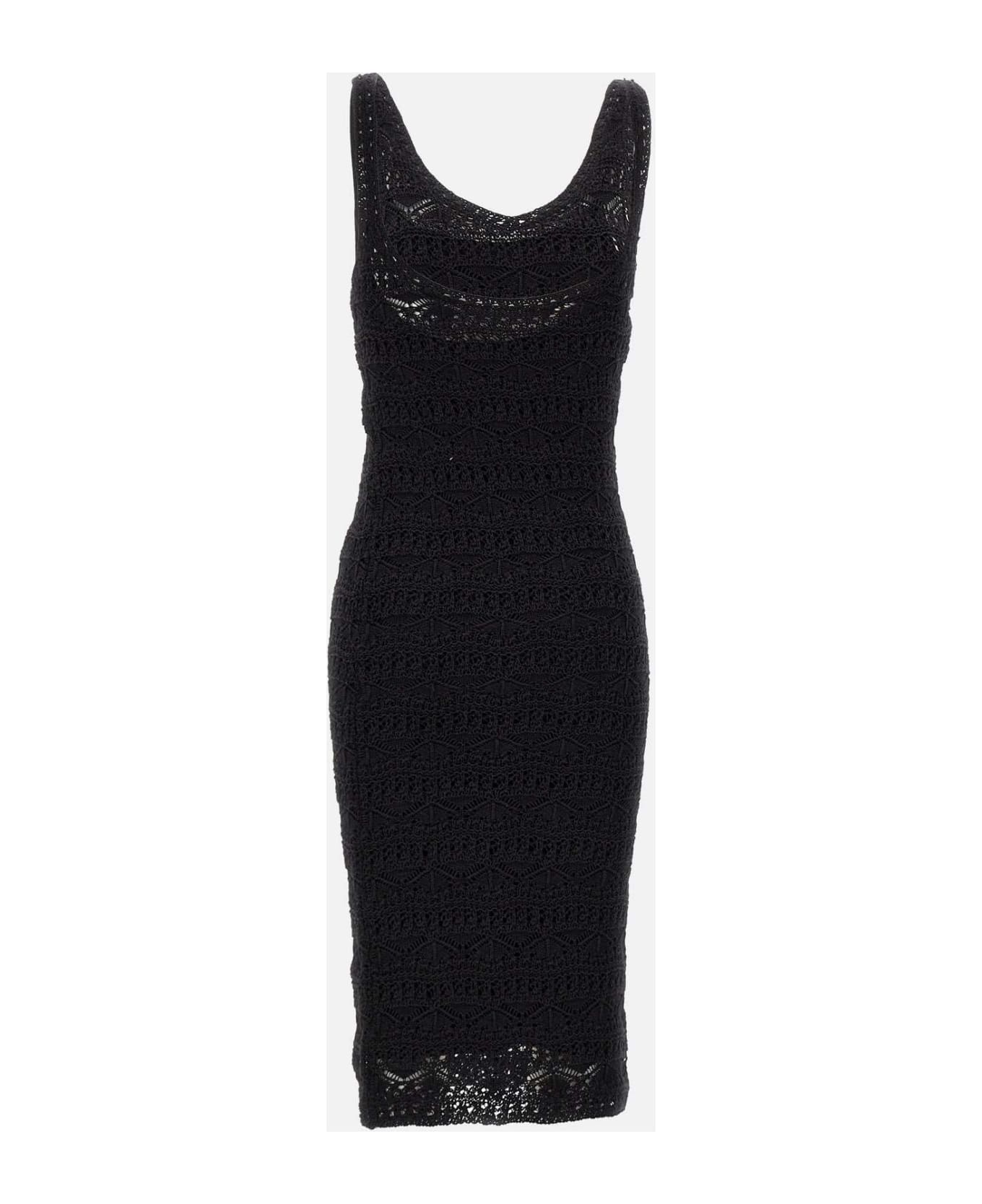 IRO "lazza" Linen And Cotton Dress - BLACK ワンピース＆ドレス