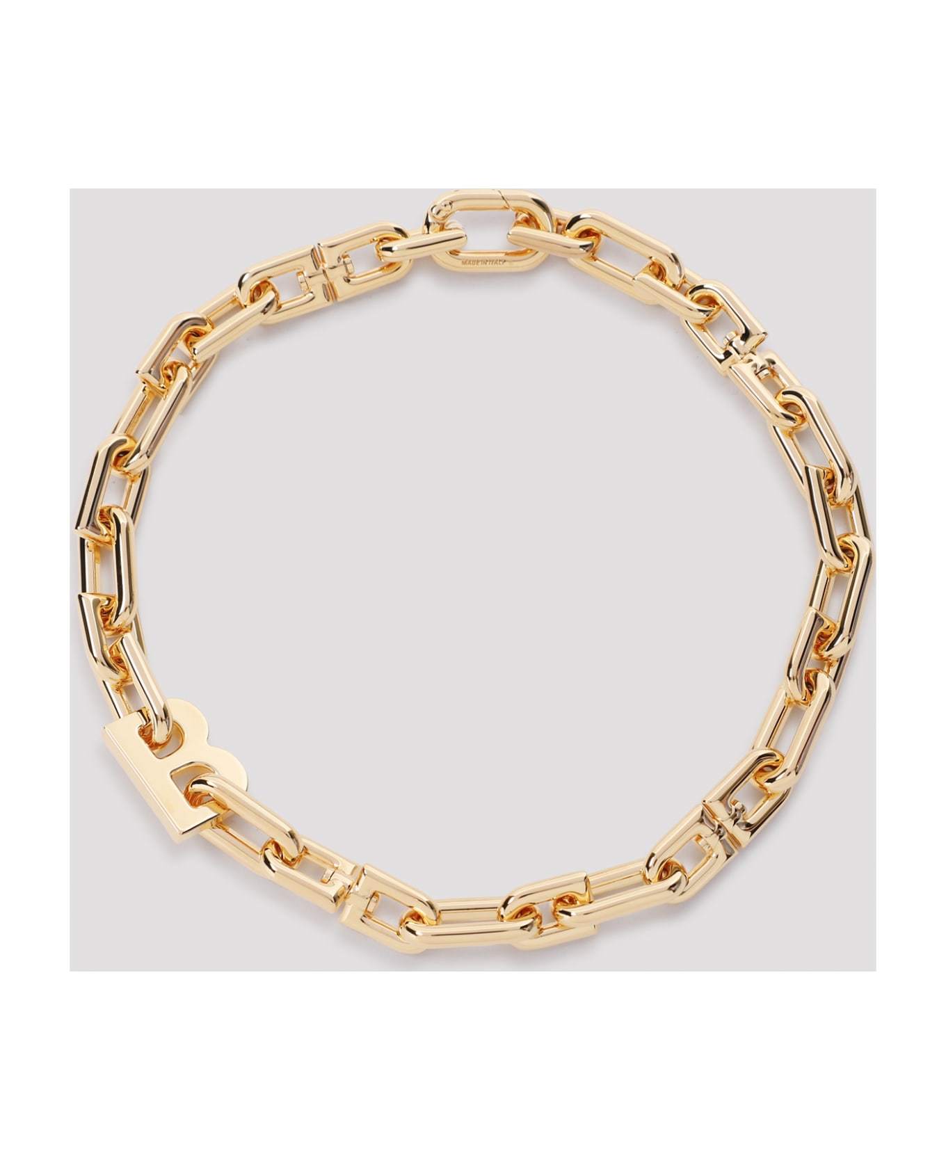 Balenciaga B Chain Thin Neck - Shiny Gold