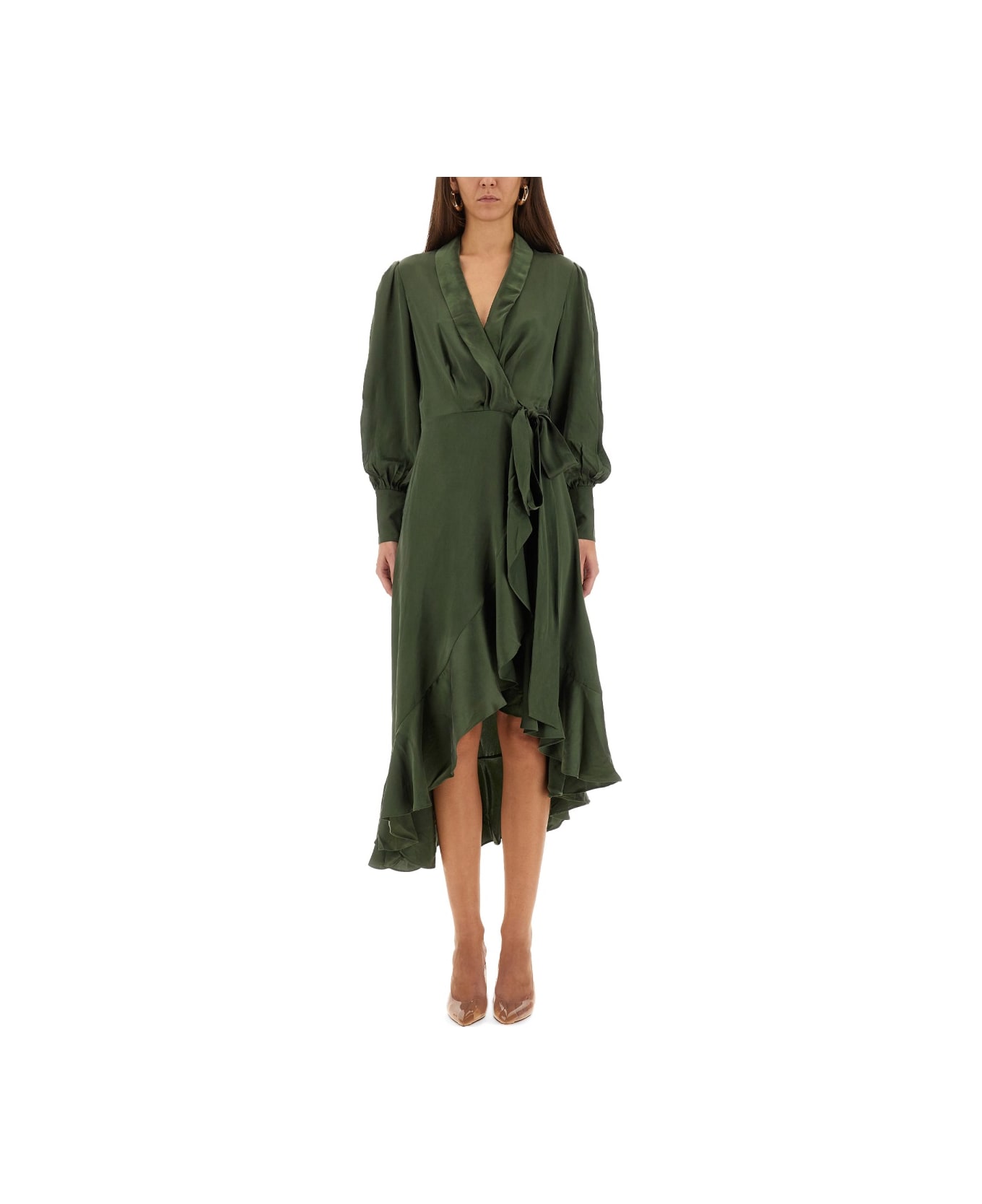 Zimmermann Midi Dress "wrap" - GREEN