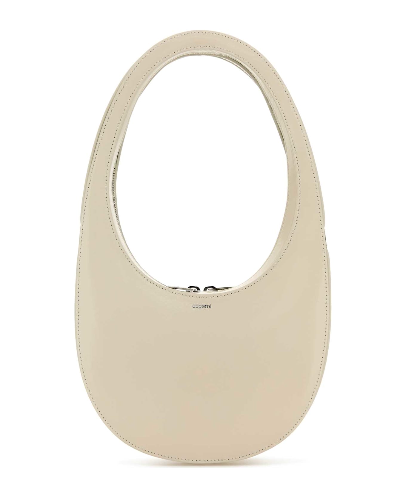 Coperni Ivory Leather Swipe Handbag - BEIGE