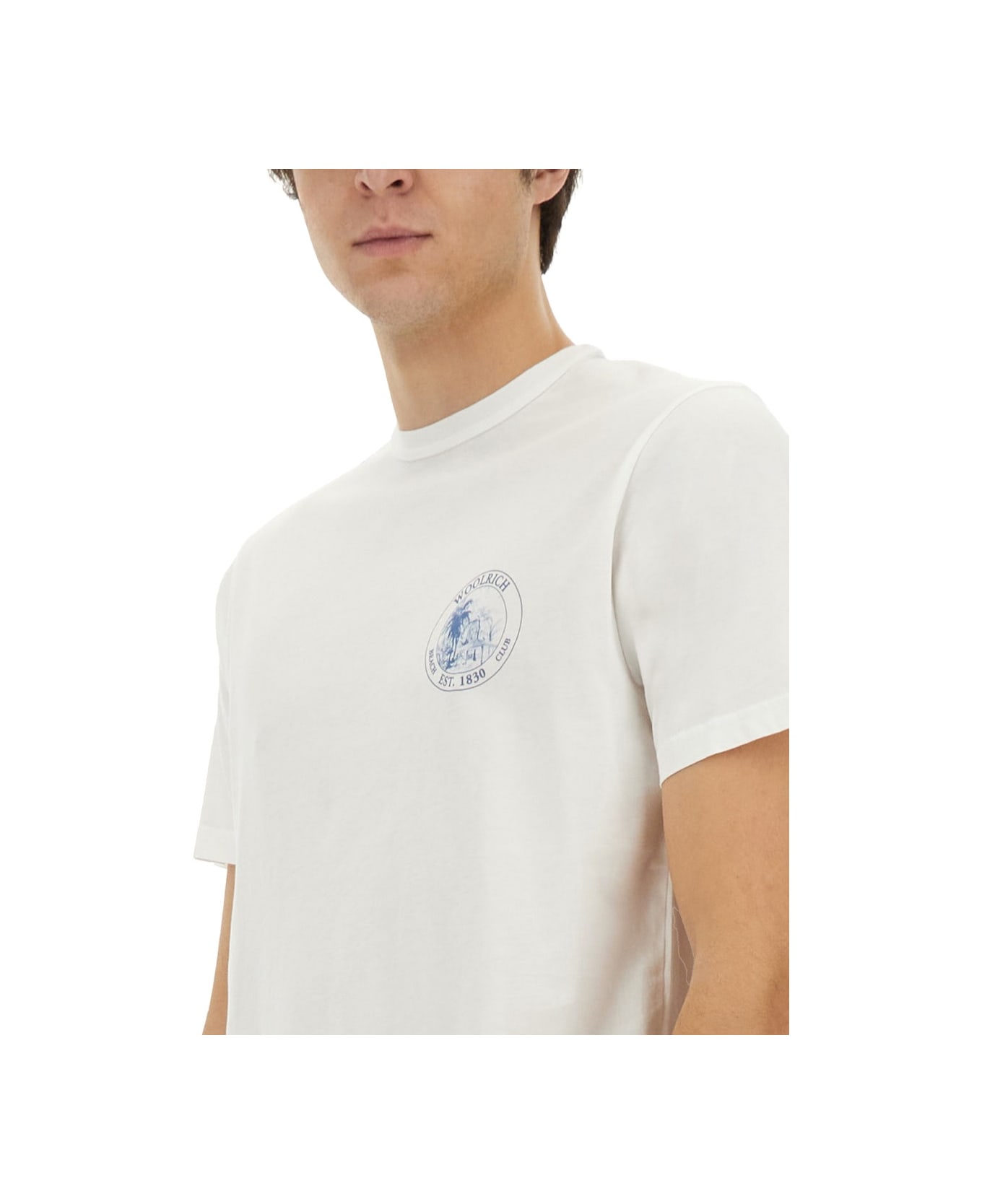 Woolrich T-shirt With Print - WHITE